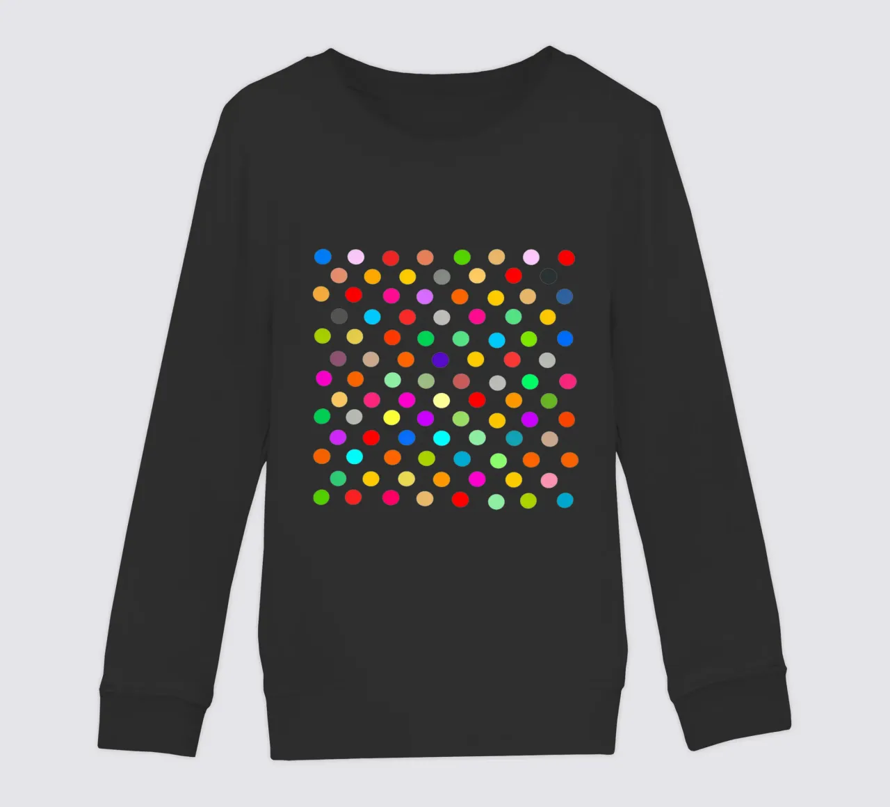 Bright polka dot pattern felpa bambino da baobabprintstore