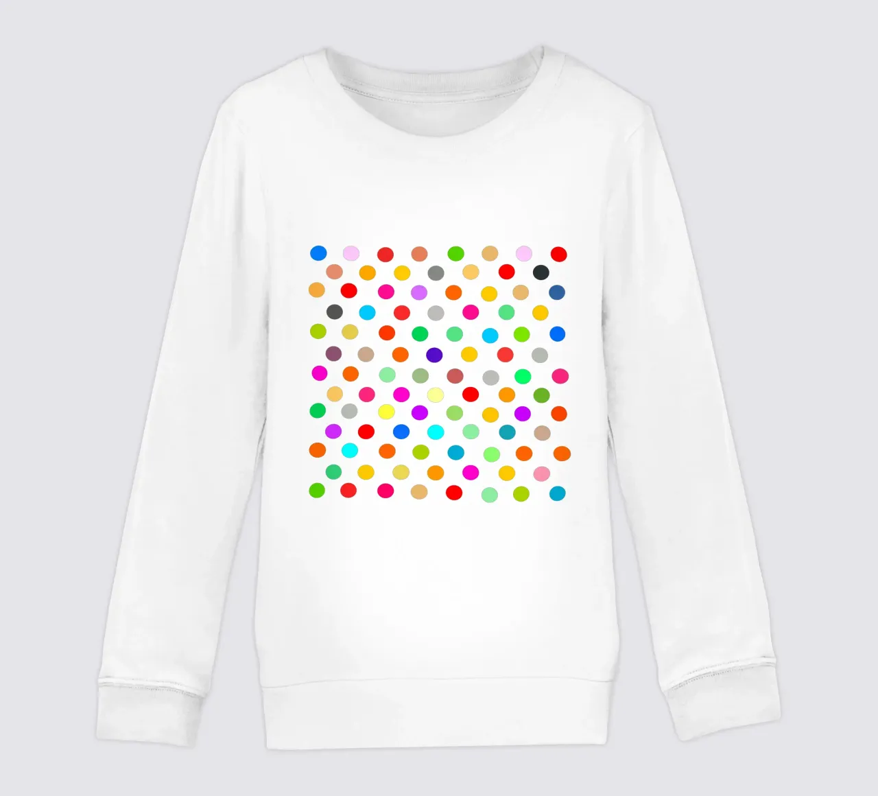 Bright polka dot pattern felpa bambino da baobabprintstore