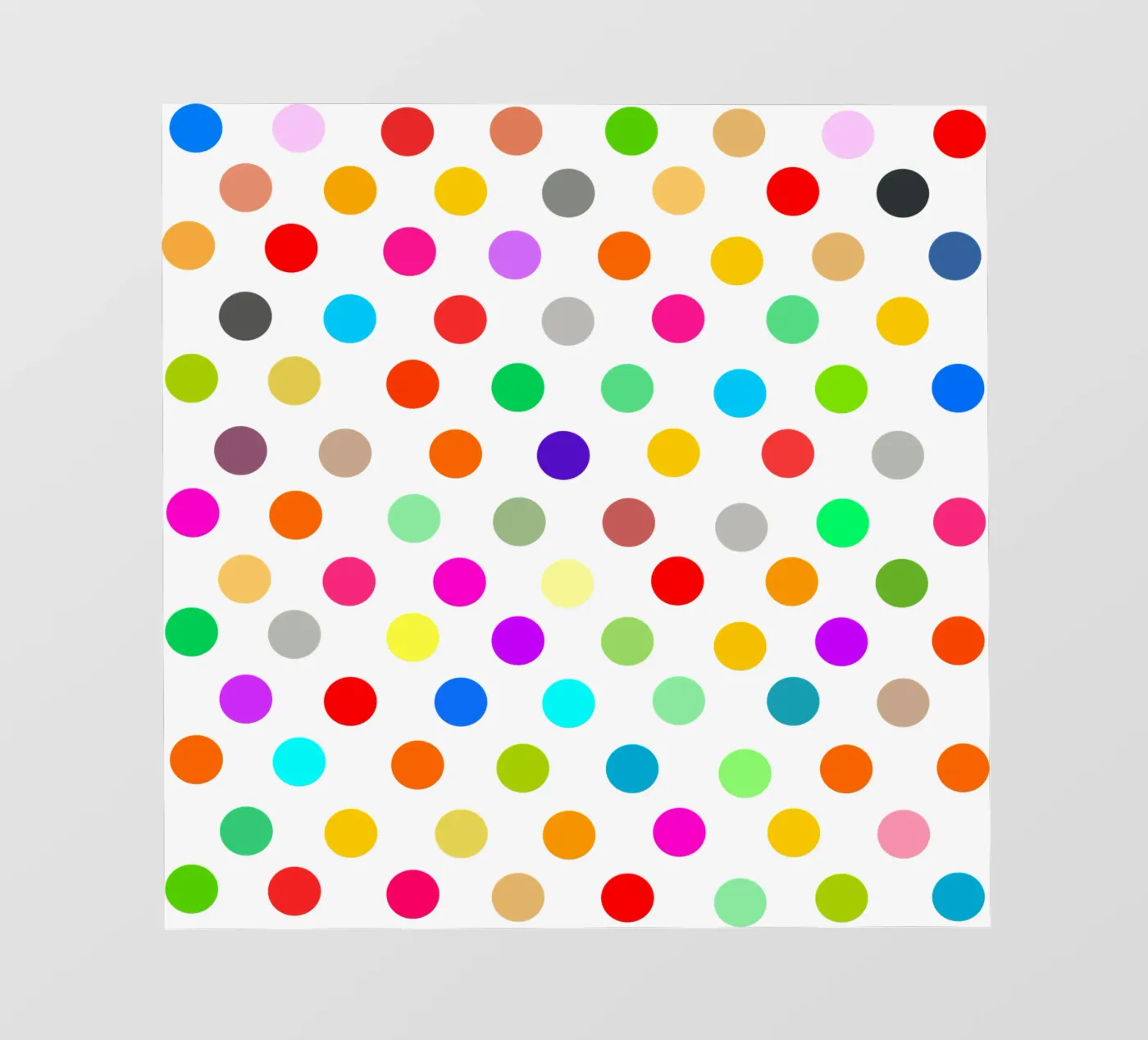 Bright polka dot pattern fotobehang van baobabprintstore