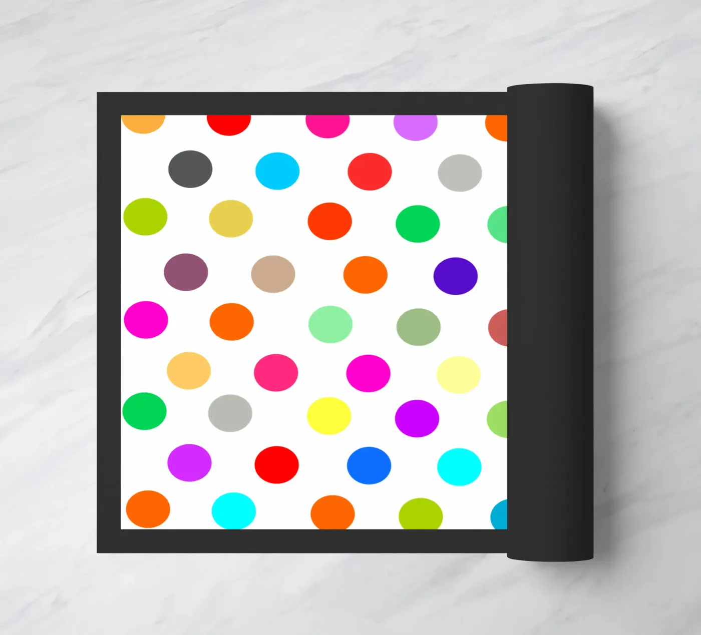 Bright polka dot pattern zerbino da baobabprintstore