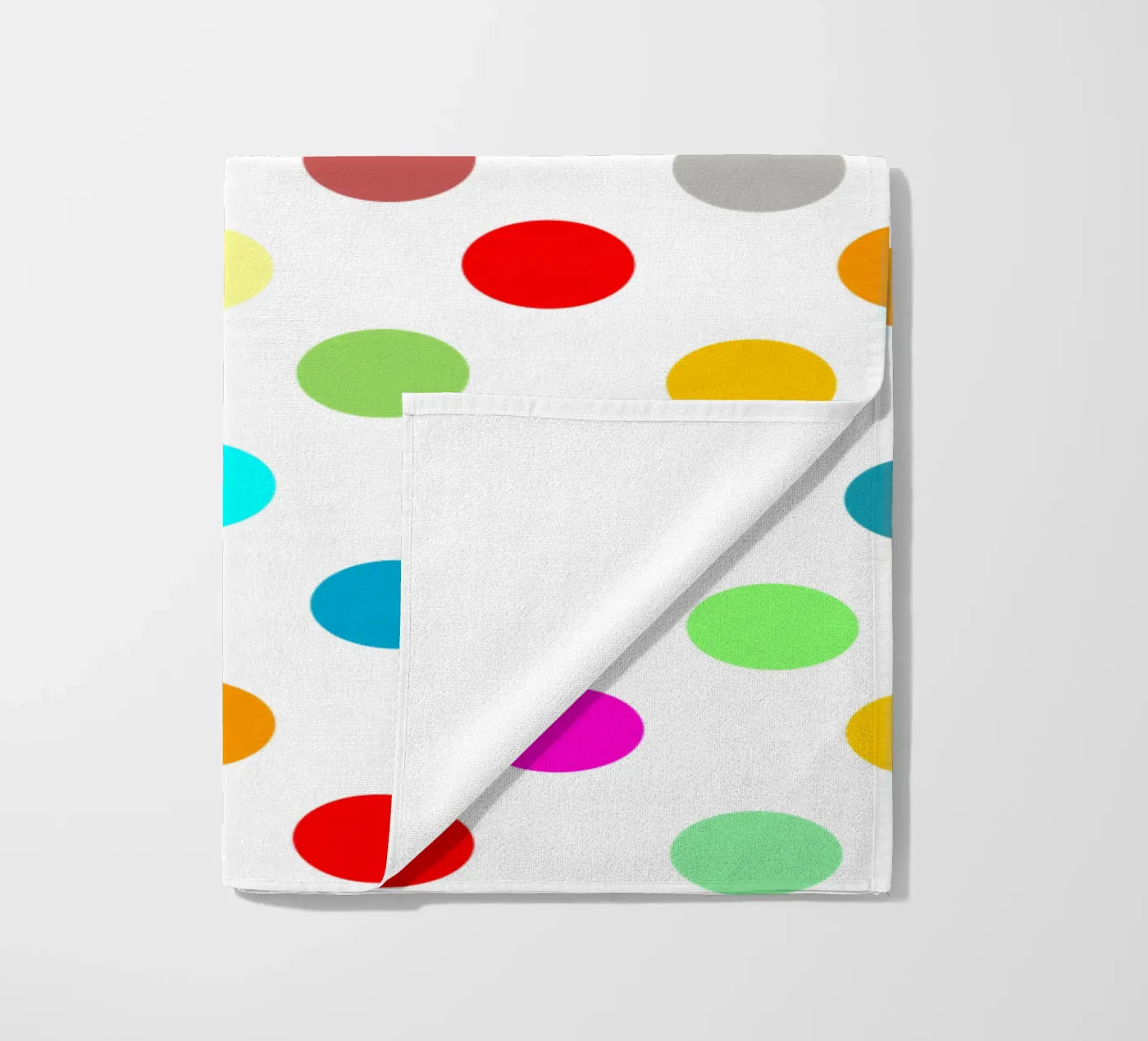 Bright polka dot pattern telo mare da baobabprintstore