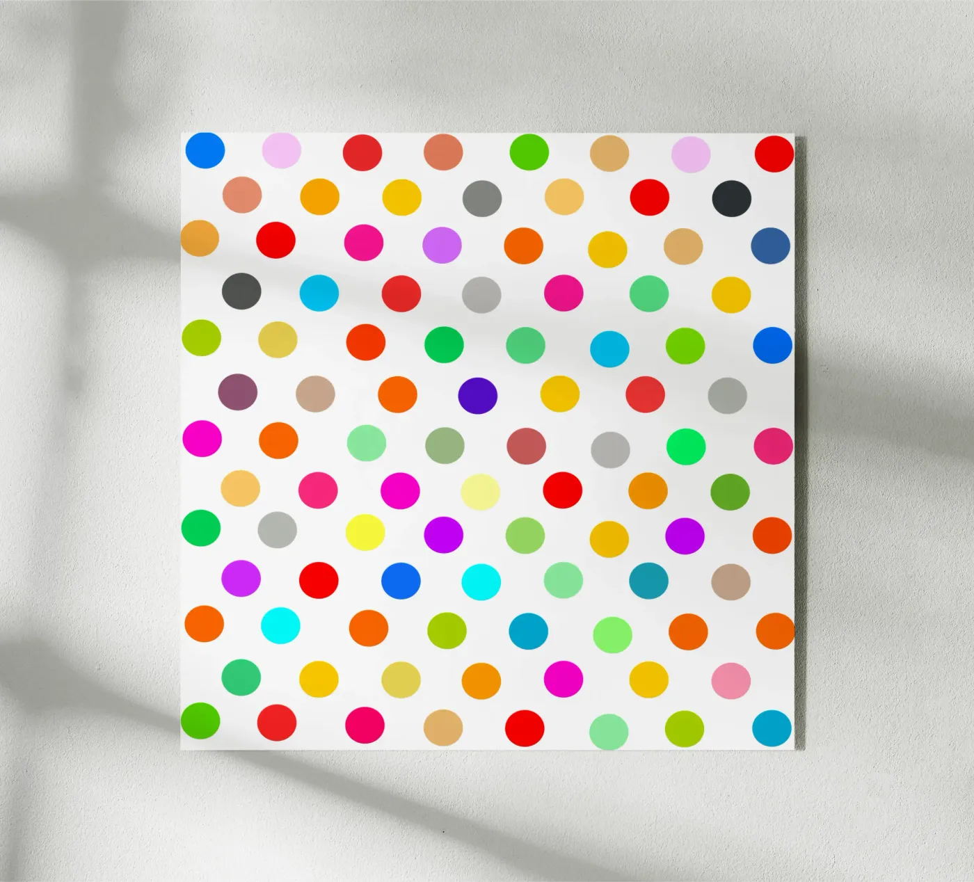 Bright polka dot pattern plexiglass da baobabprintstore