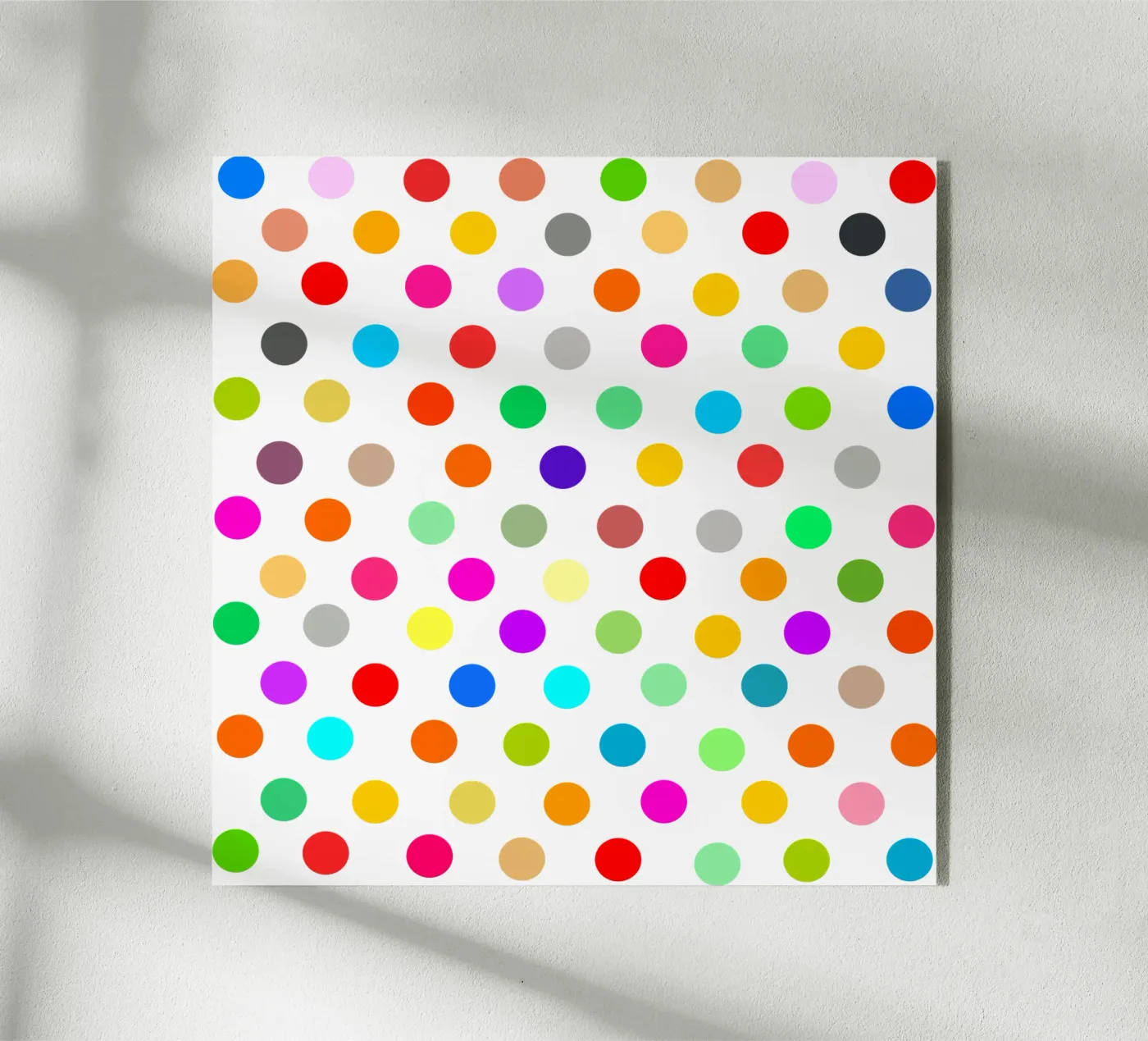Bright polka dot pattern plexiglass da baobabprintstore