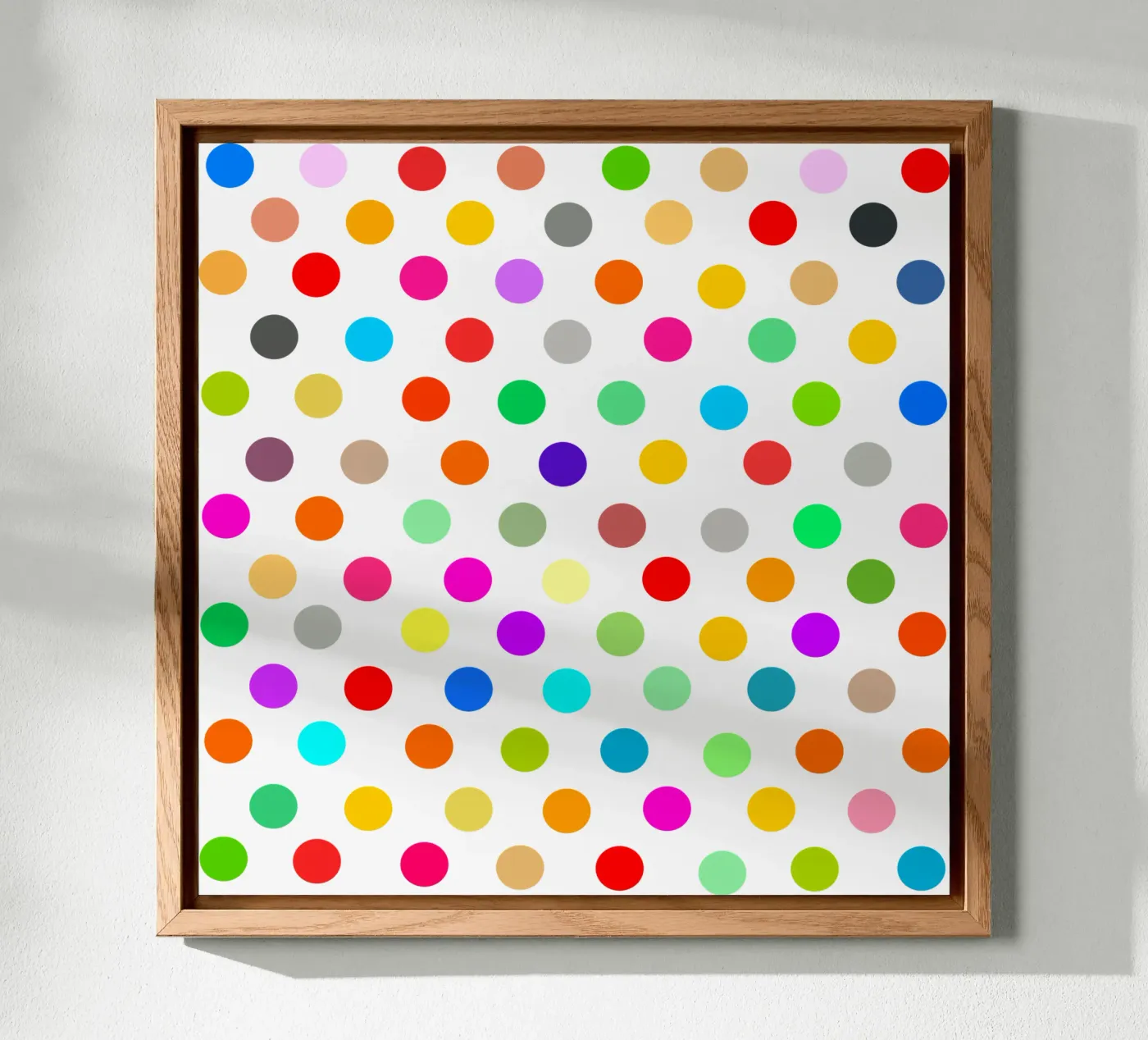 Bright polka dot pattern forex plate by baobabprintstore