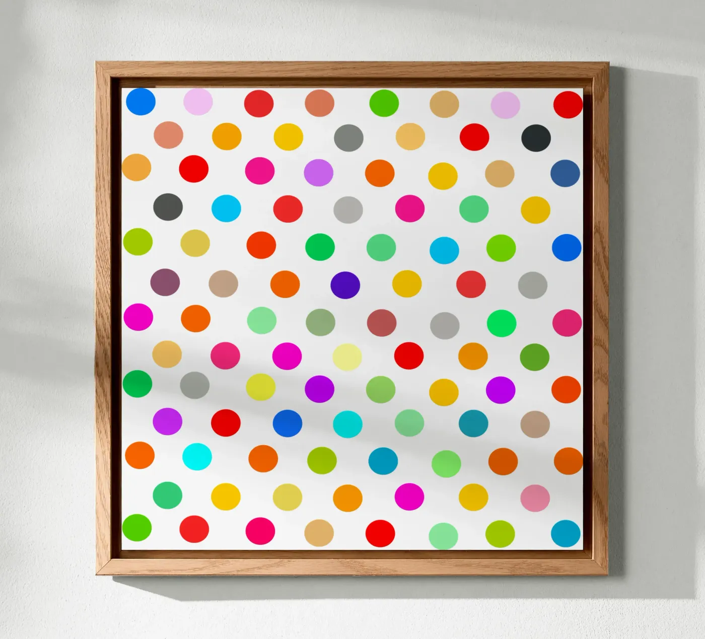 Bright polka dot pattern alluminio dibond da baobabprintstore
