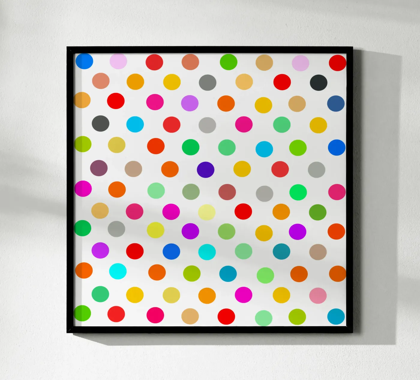 Bright polka dot pattern poster da baobabprintstore
