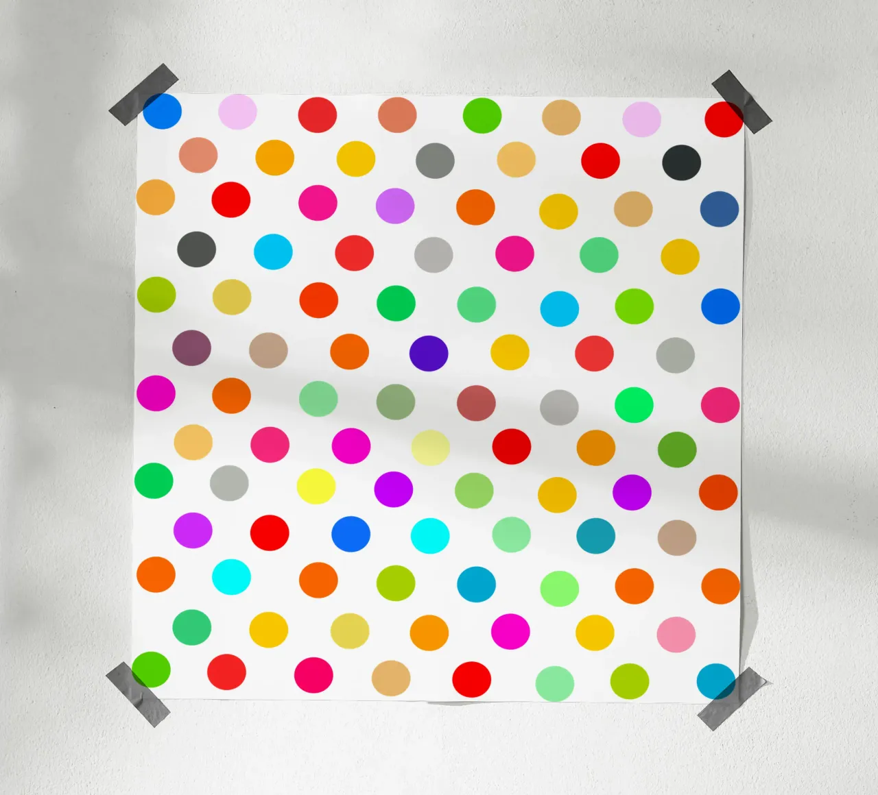 Bright polka dot pattern carta hahnemühle da baobabprintstore