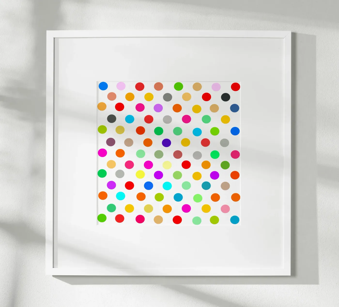 Bright polka dot pattern poster da baobabprintstore