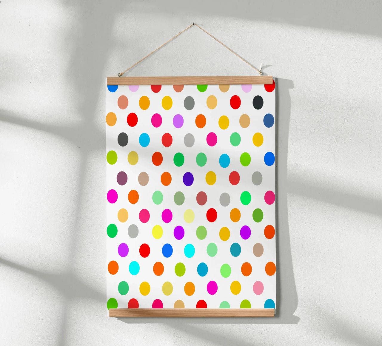 Bright polka dot pattern carta hahnemühle da baobabprintstore