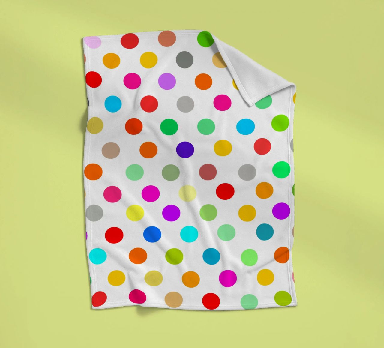 Bright polka dot pattern coperta in pile da baobabprintstore