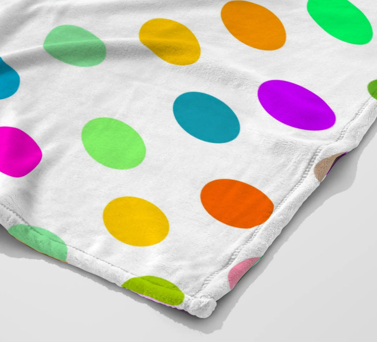 Bright polka dot pattern coperta in pile da baobabprintstore
