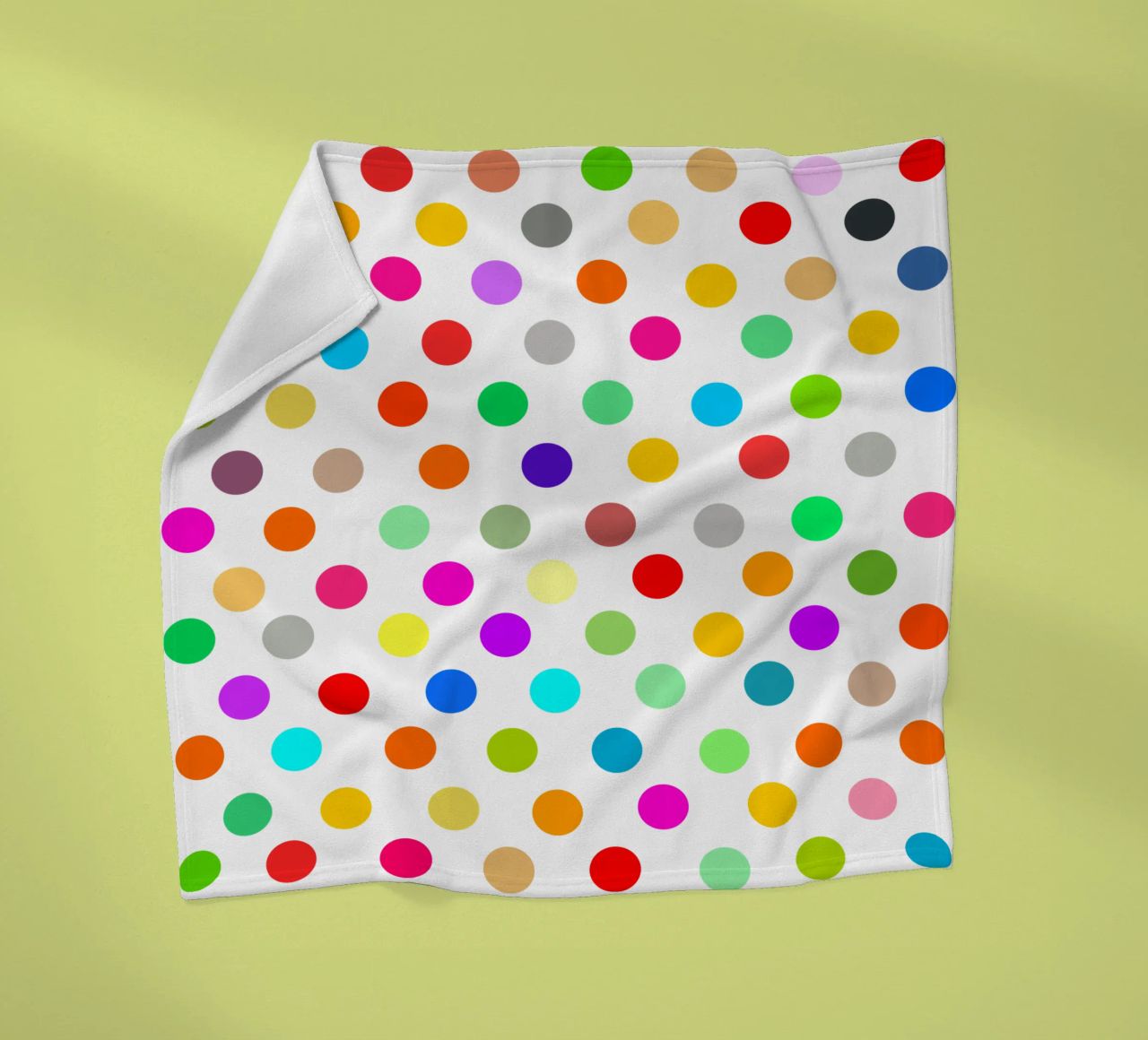 Bright polka dot pattern coperta in pile da baobabprintstore
