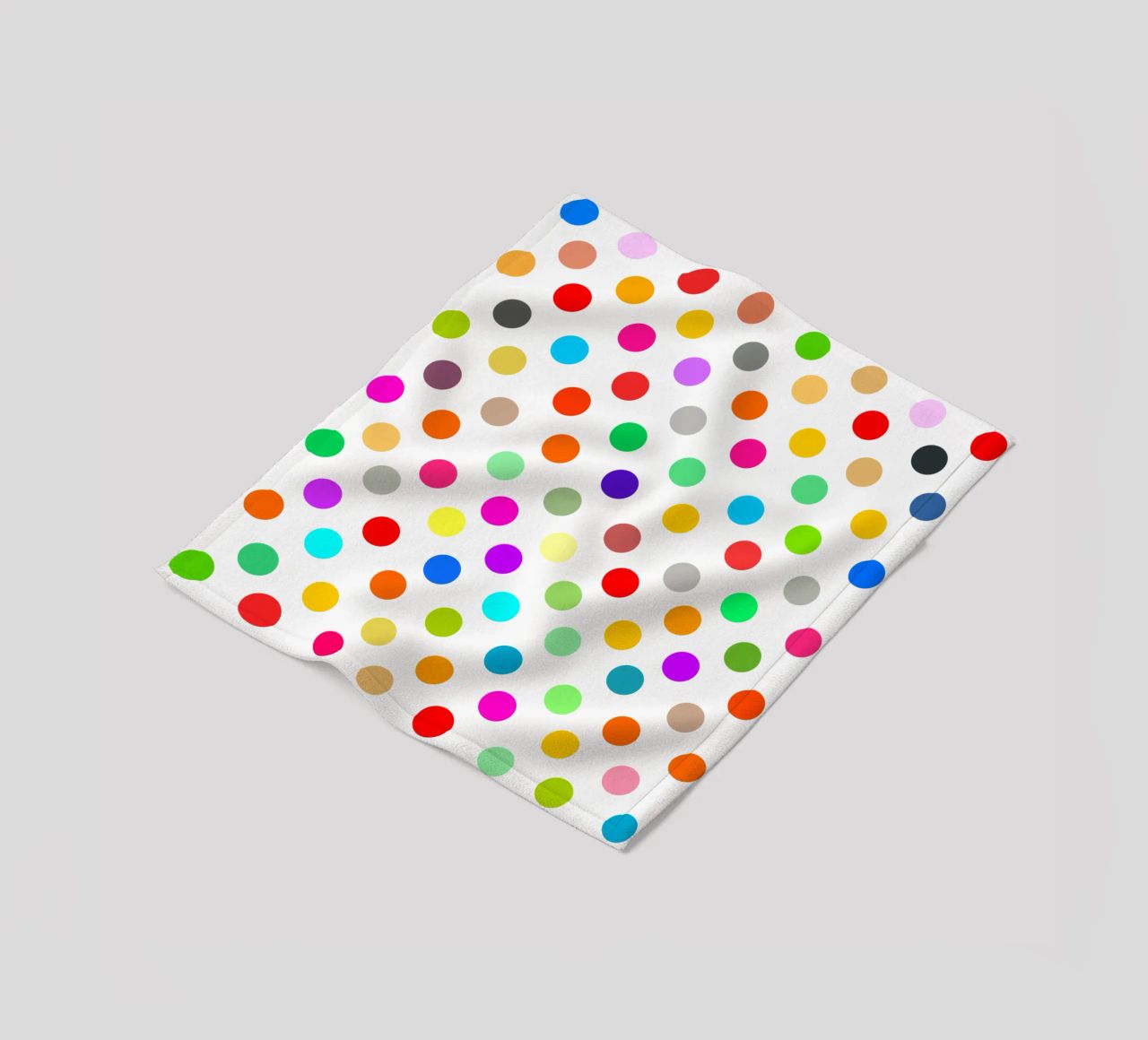Bright polka dot pattern coperta in pile da baobabprintstore
