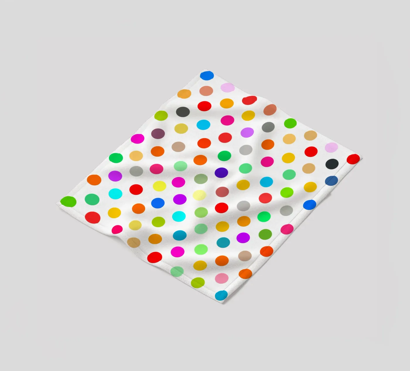 Bright polka dot pattern coperta in pile da baobabprintstore