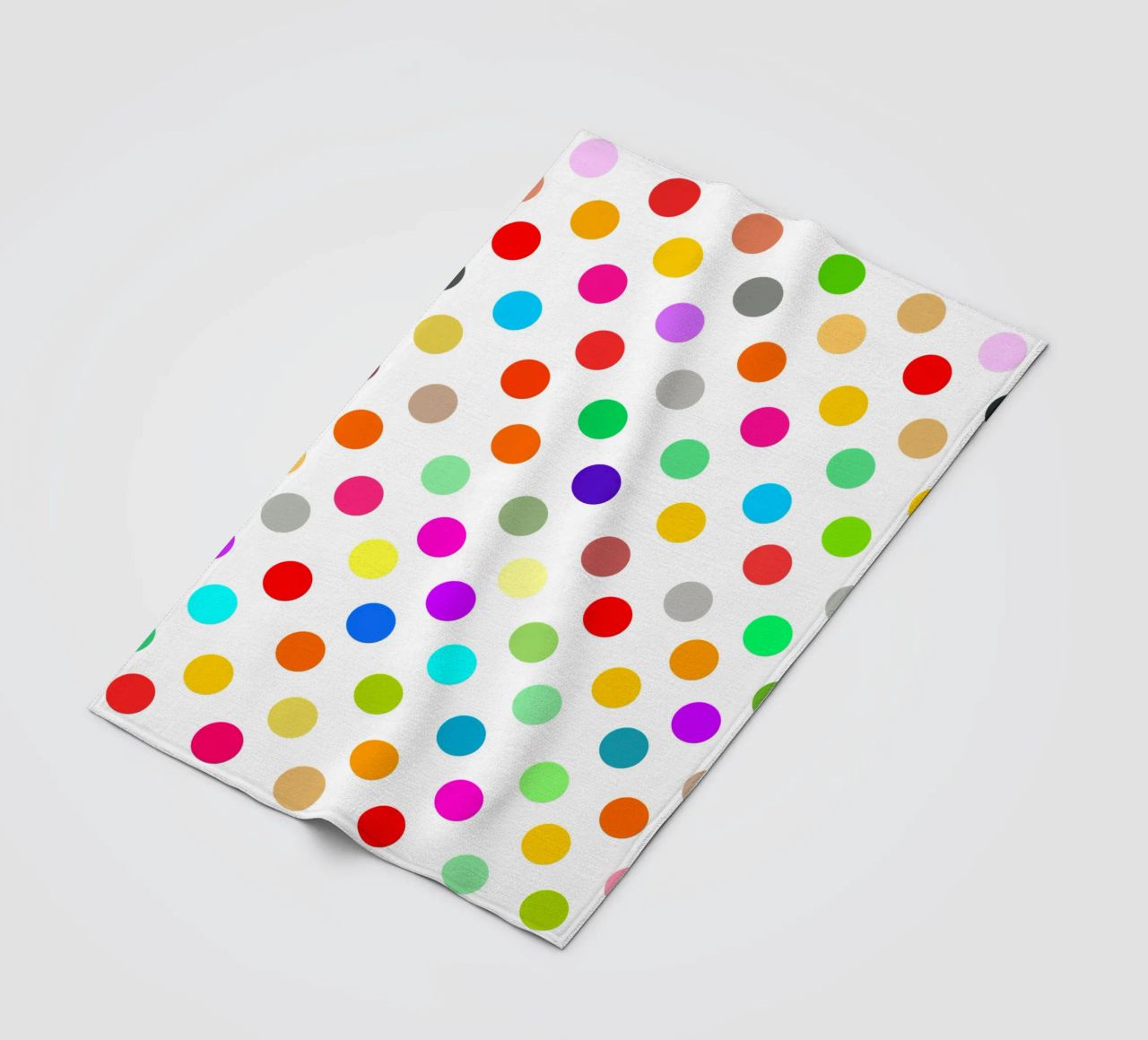 Bright polka dot pattern coperta in pile da baobabprintstore