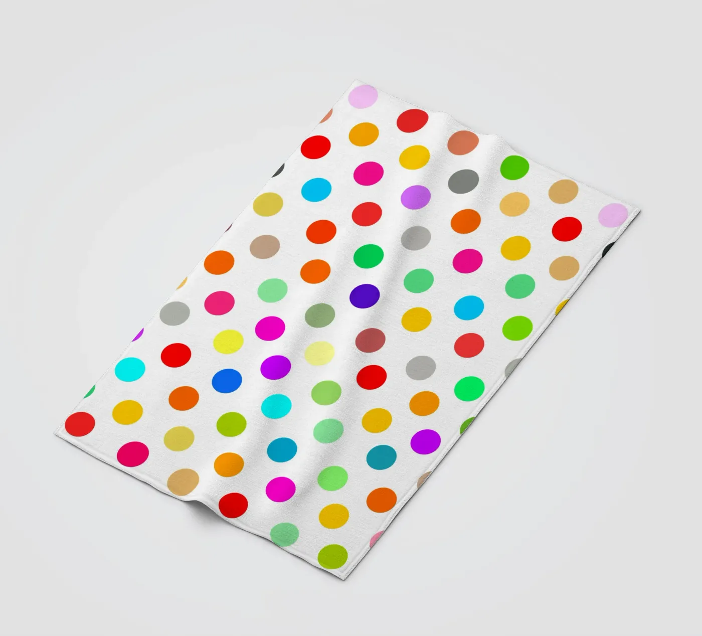 Bright polka dot pattern Fleecedecke von baobabprintstore