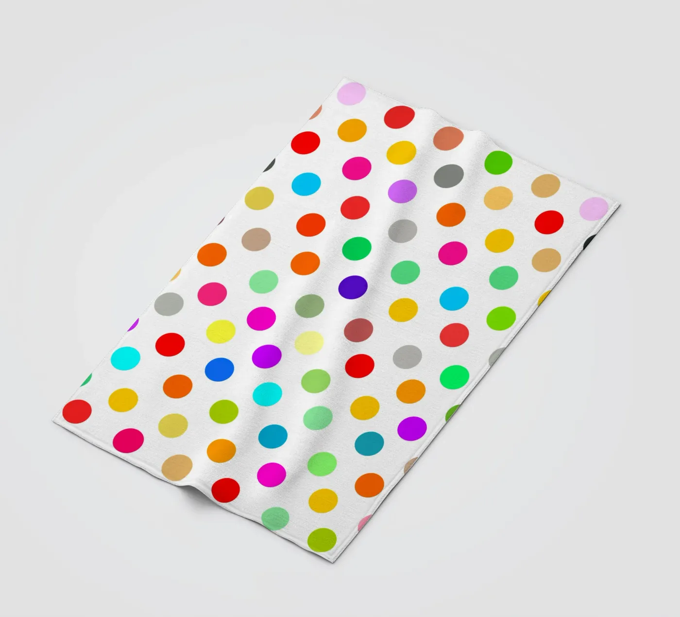Bright polka dot pattern coperta in pile da baobabprintstore