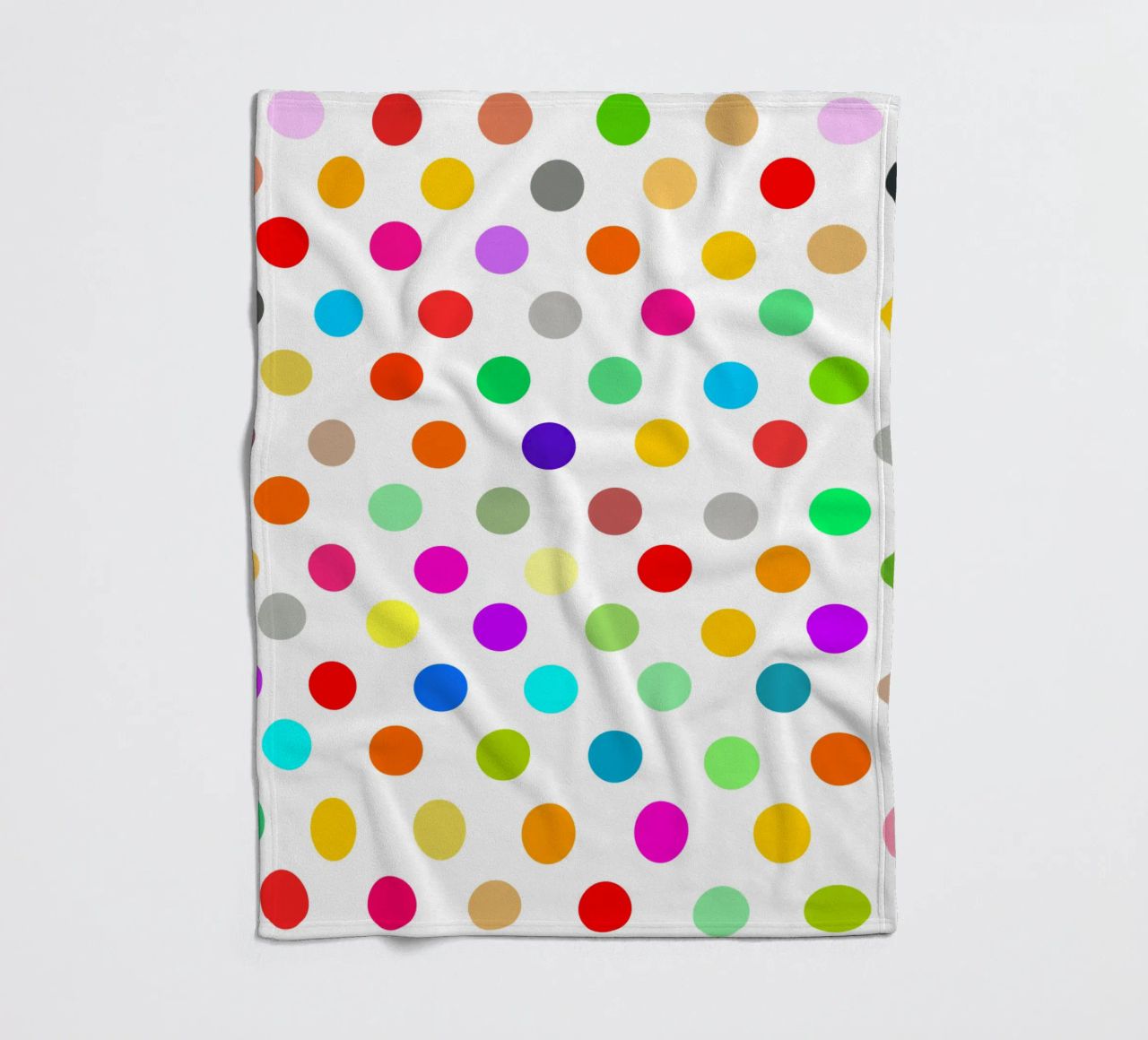 Bright polka dot pattern coperta in pile da baobabprintstore