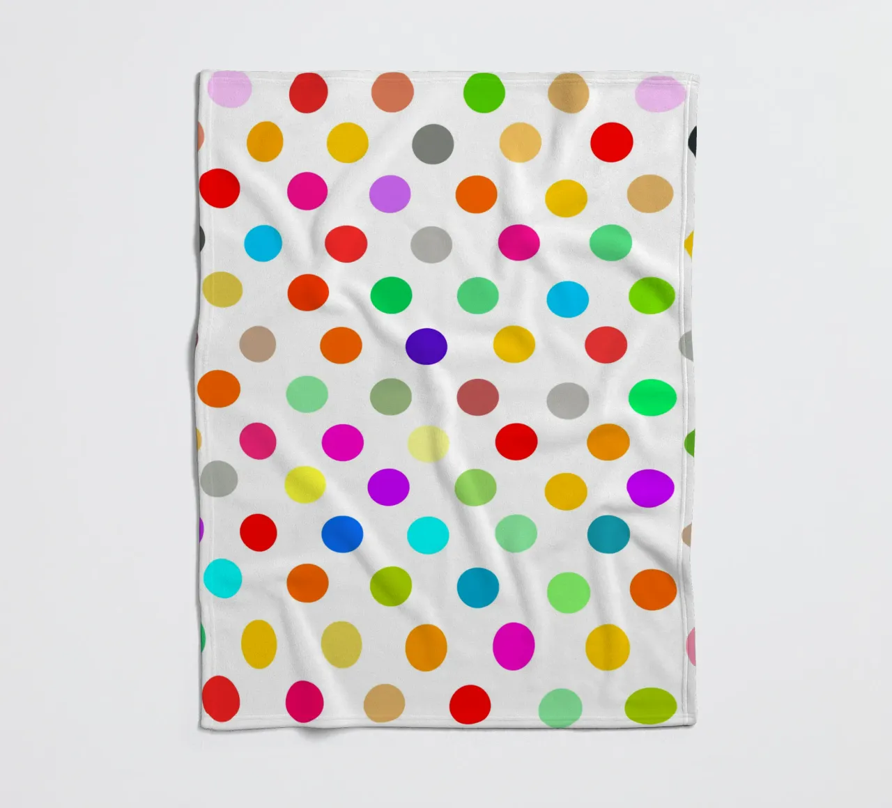 Bright polka dot pattern Fleecedecke von baobabprintstore