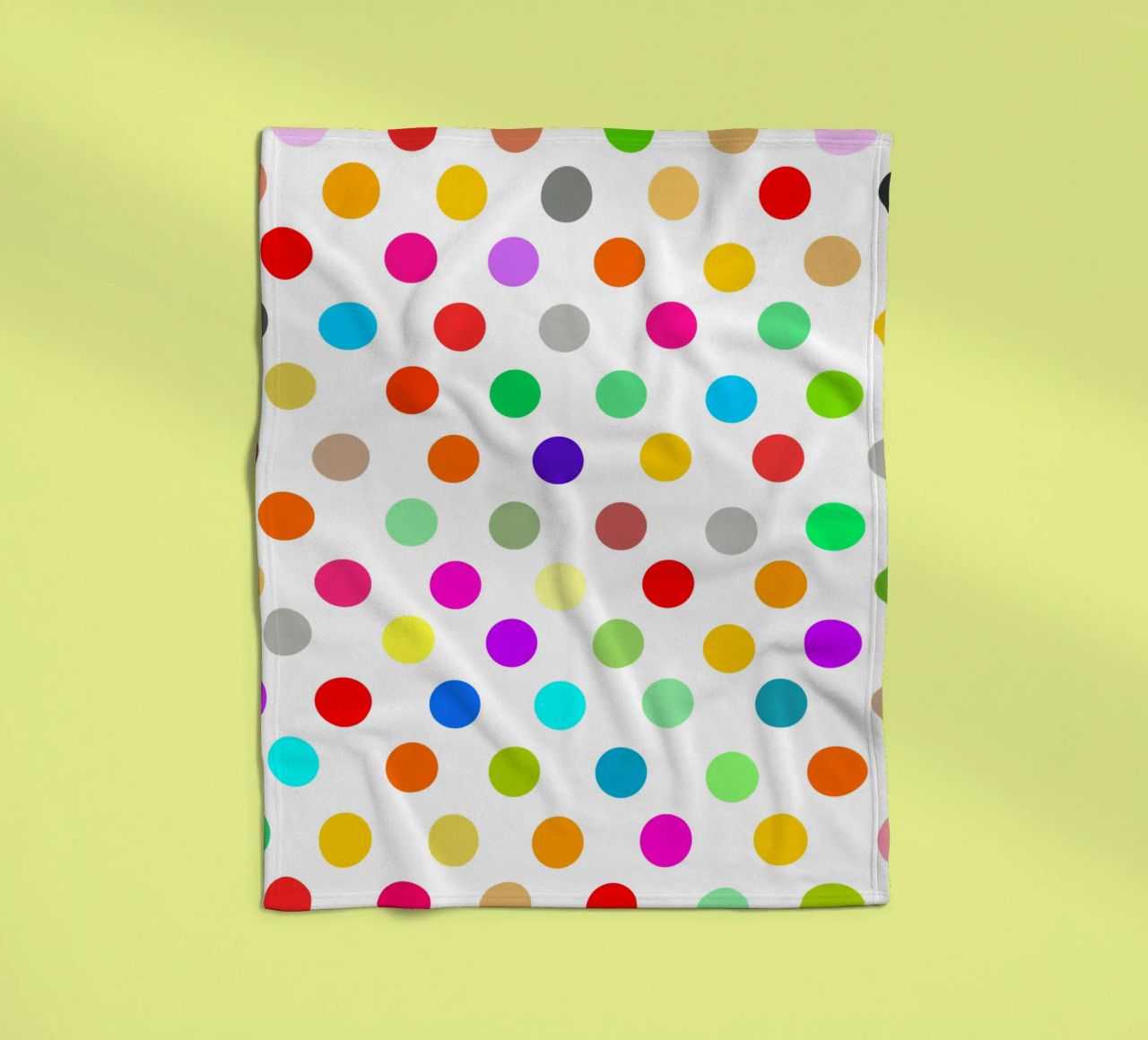 Bright polka dot pattern coperta in pile da baobabprintstore