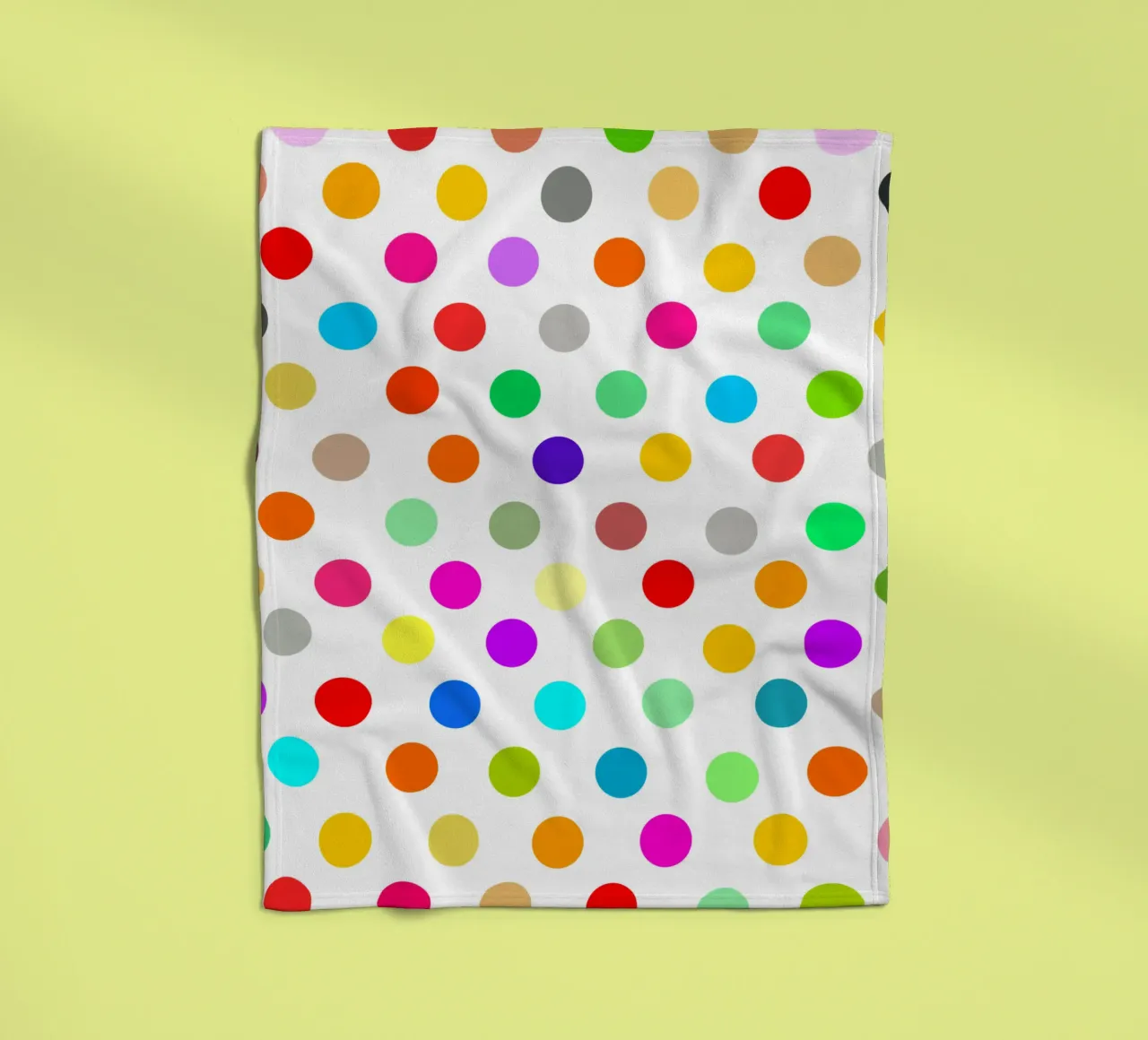 Bright polka dot pattern Fleecedecke von baobabprintstore