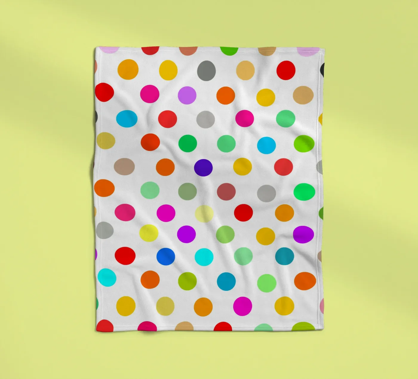 Bright polka dot pattern coperta in pile da baobabprintstore