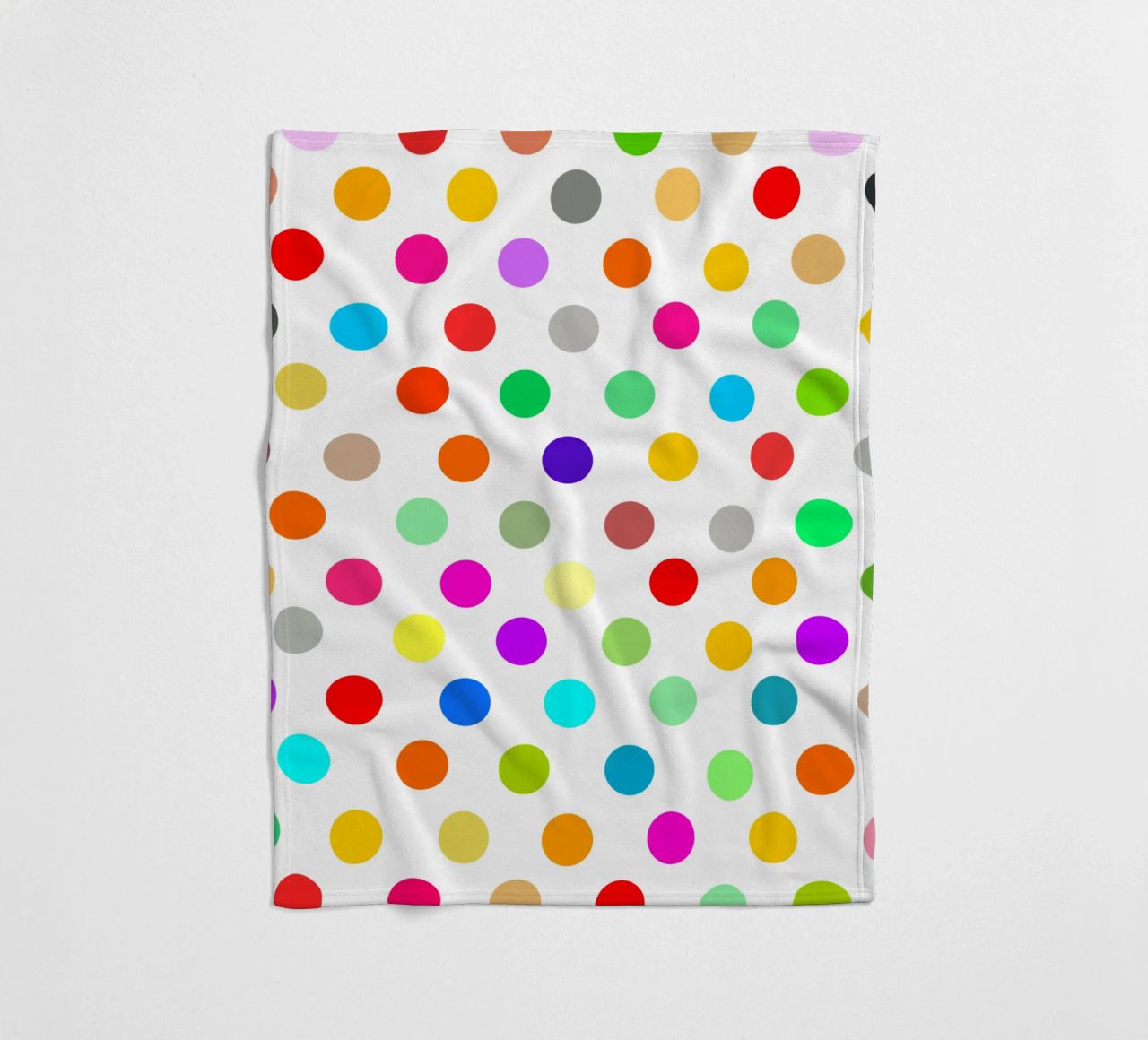 Bright polka dot pattern coperta in pile da baobabprintstore