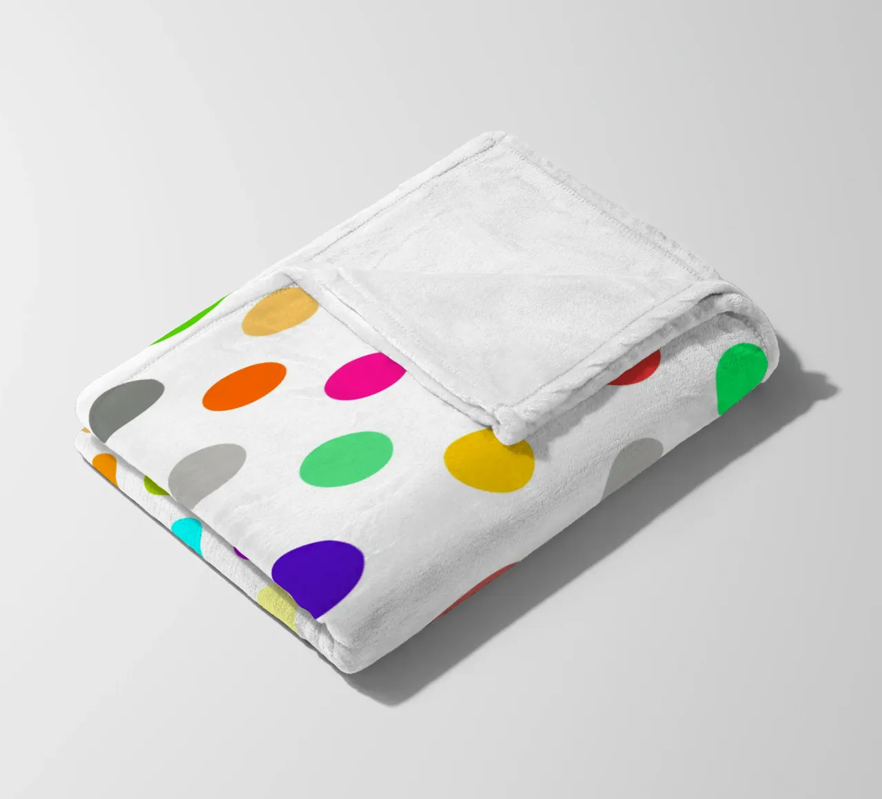 Bright polka dot pattern Fleecedecke von baobabprintstore