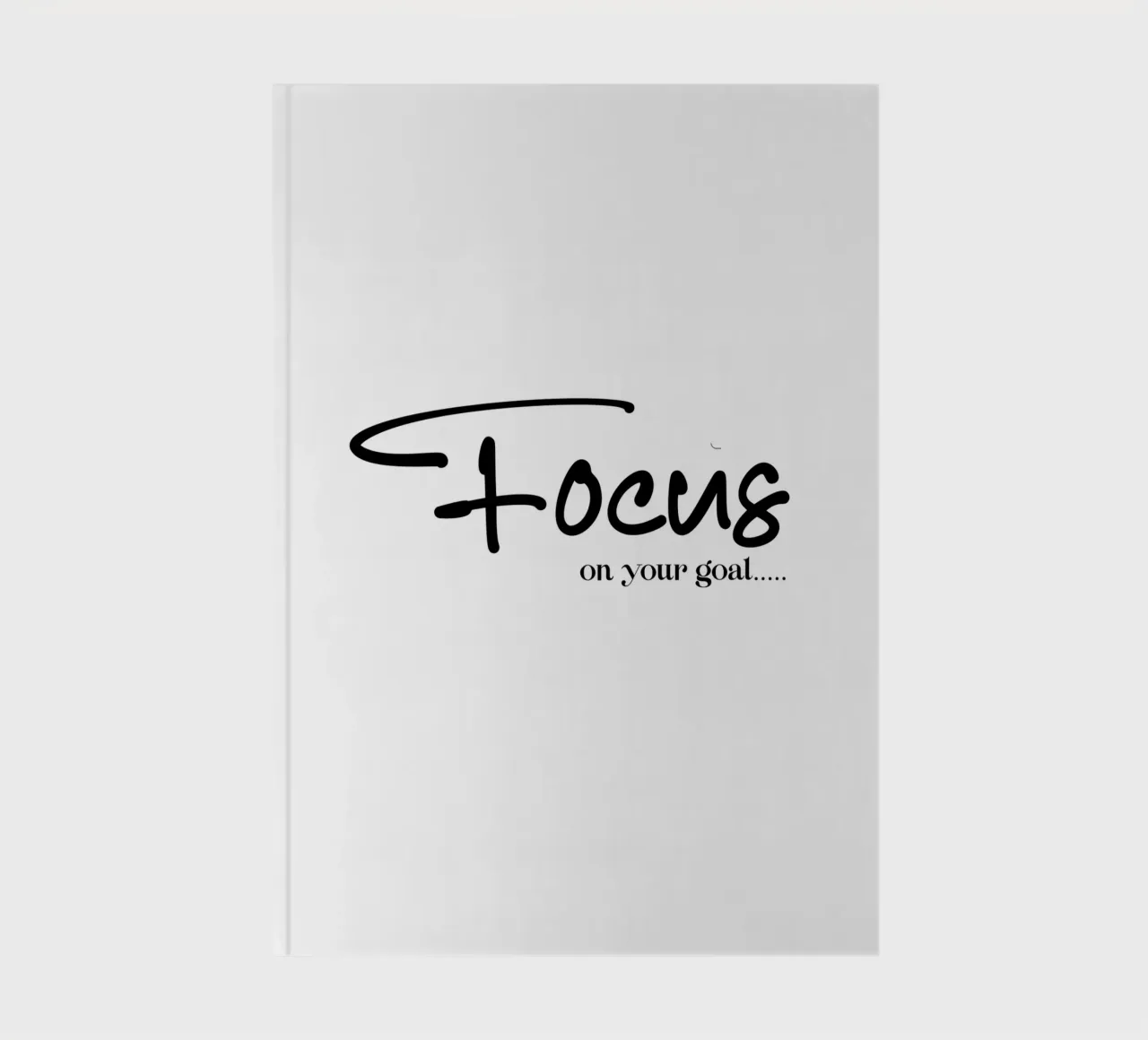 Concentrez-vous sur votre objectif Typographie carnet de notes de YV TYPOGRAPHY