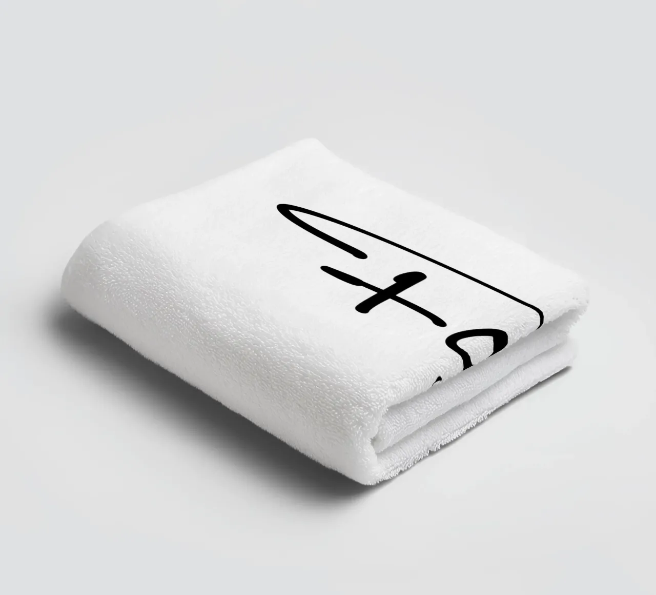Focus On Your Goal Typography towel by YV TYPOGRAPHY