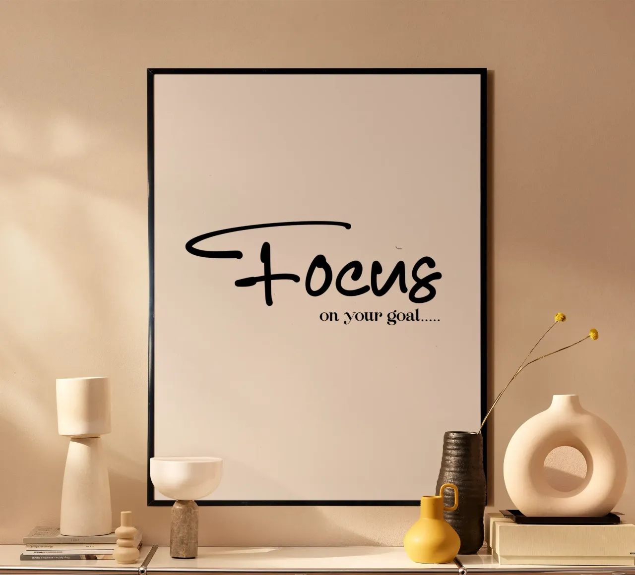 Concentrez-vous sur votre objectif Typographie poster de YV TYPOGRAPHY