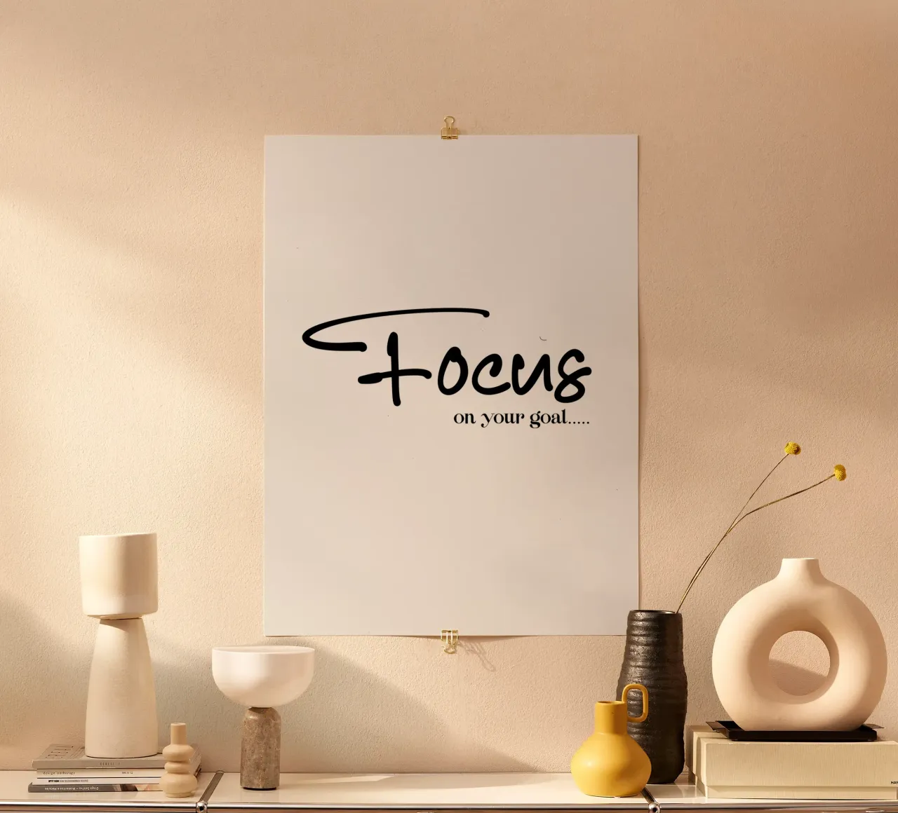 Concentrez-vous sur votre objectif Typographie poster de YV TYPOGRAPHY