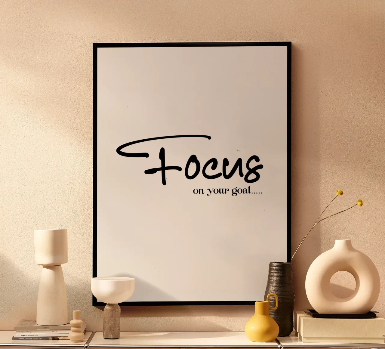 Concentrez-vous sur votre objectif Typographie poster de YV TYPOGRAPHY