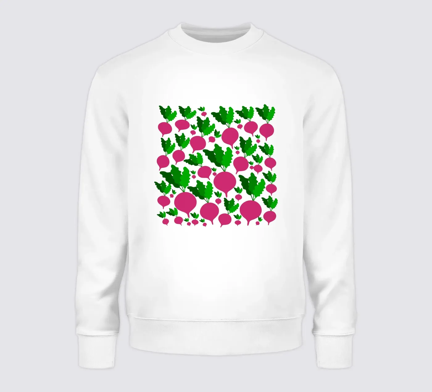 Radishes pattern felpa da baobabprintstore