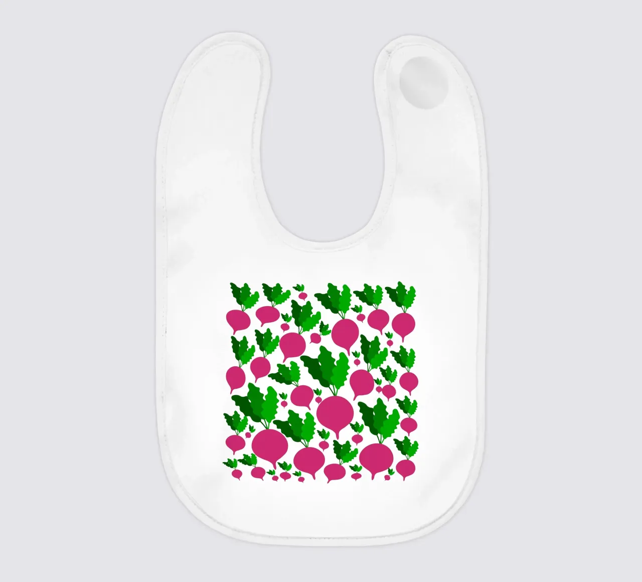 Radishes pattern bavaglino da baobabprintstore