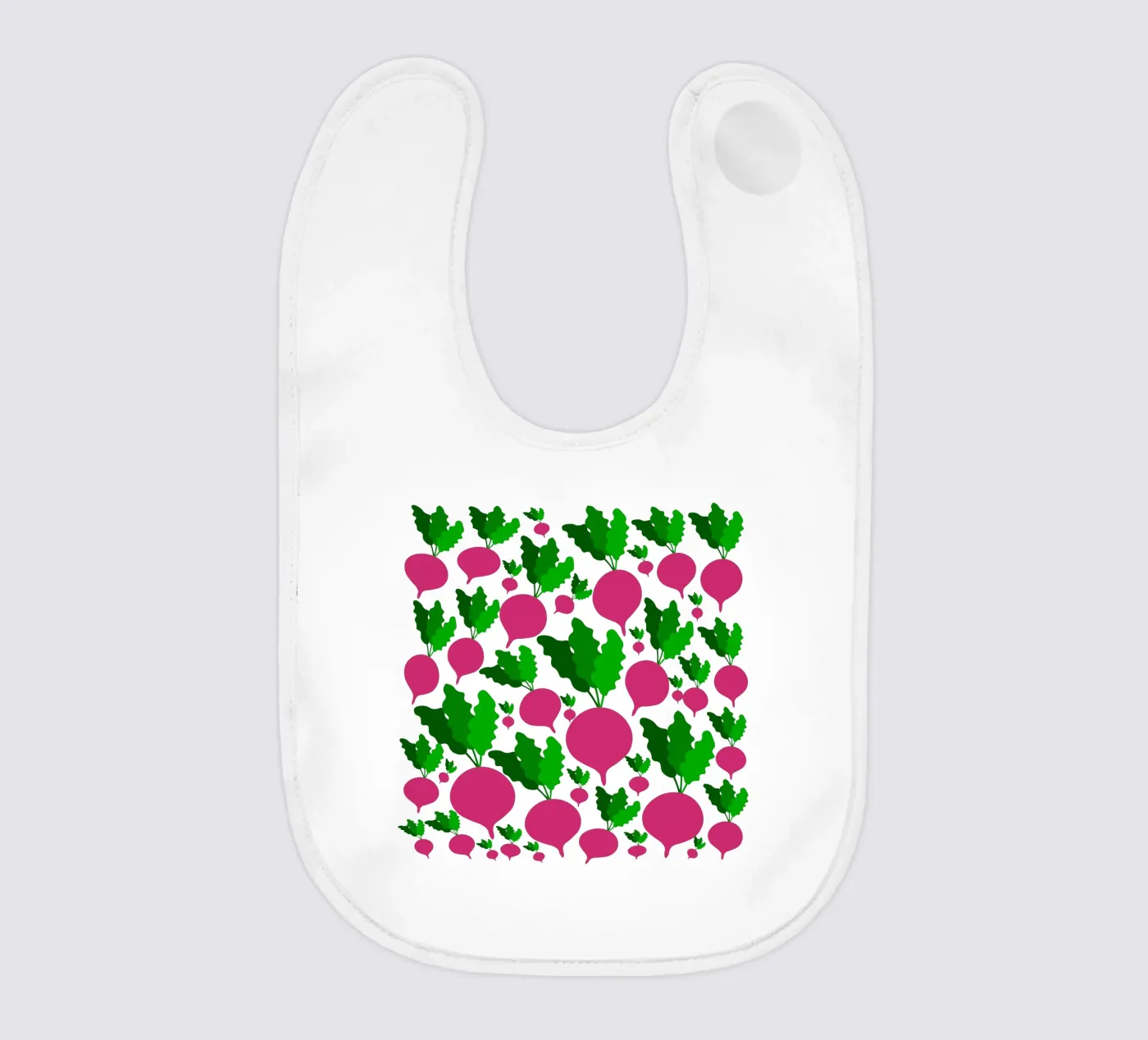 Radishes pattern bavaglino da baobabprintstore