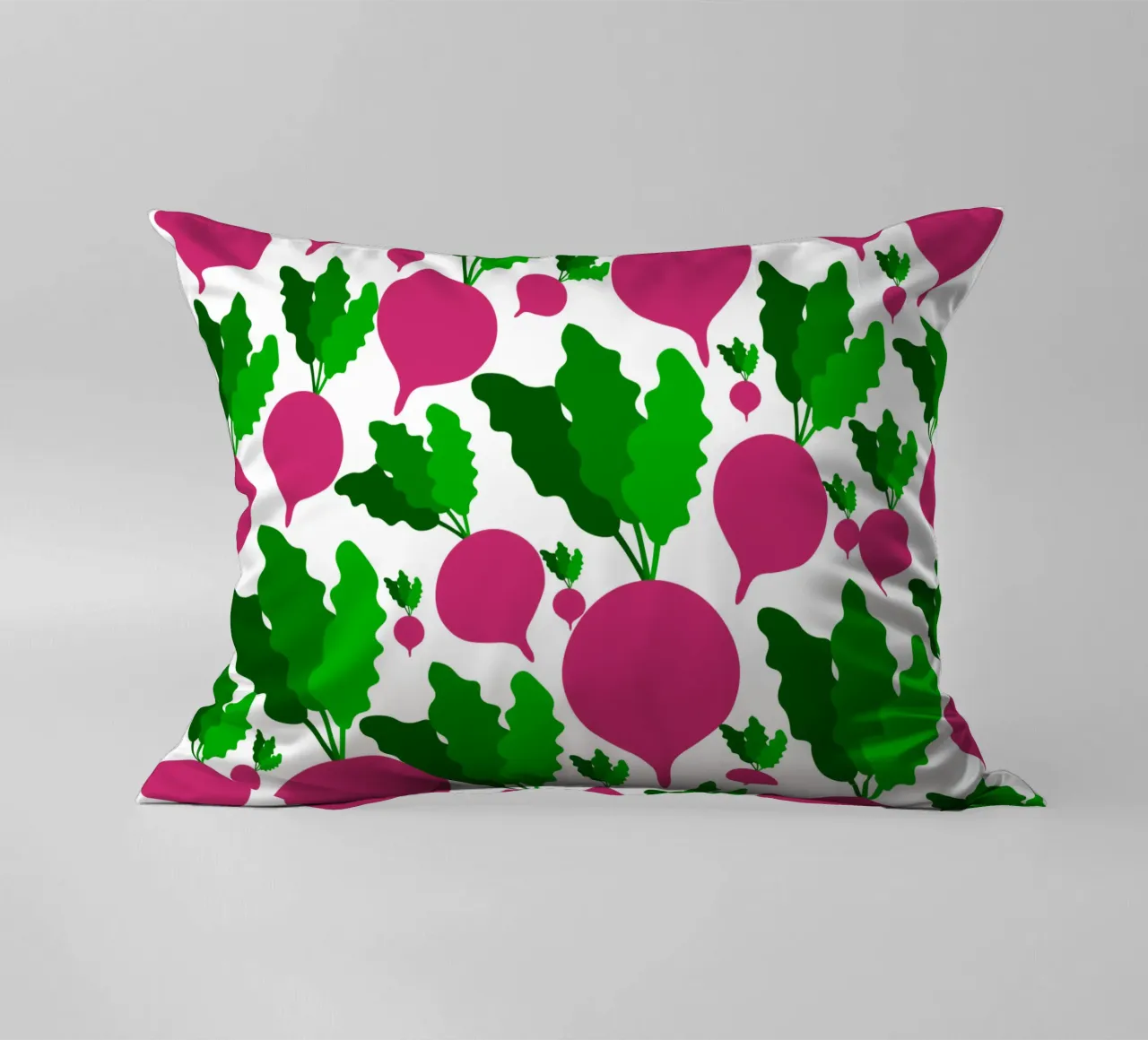 Radishes pattern cuscino da baobabprintstore