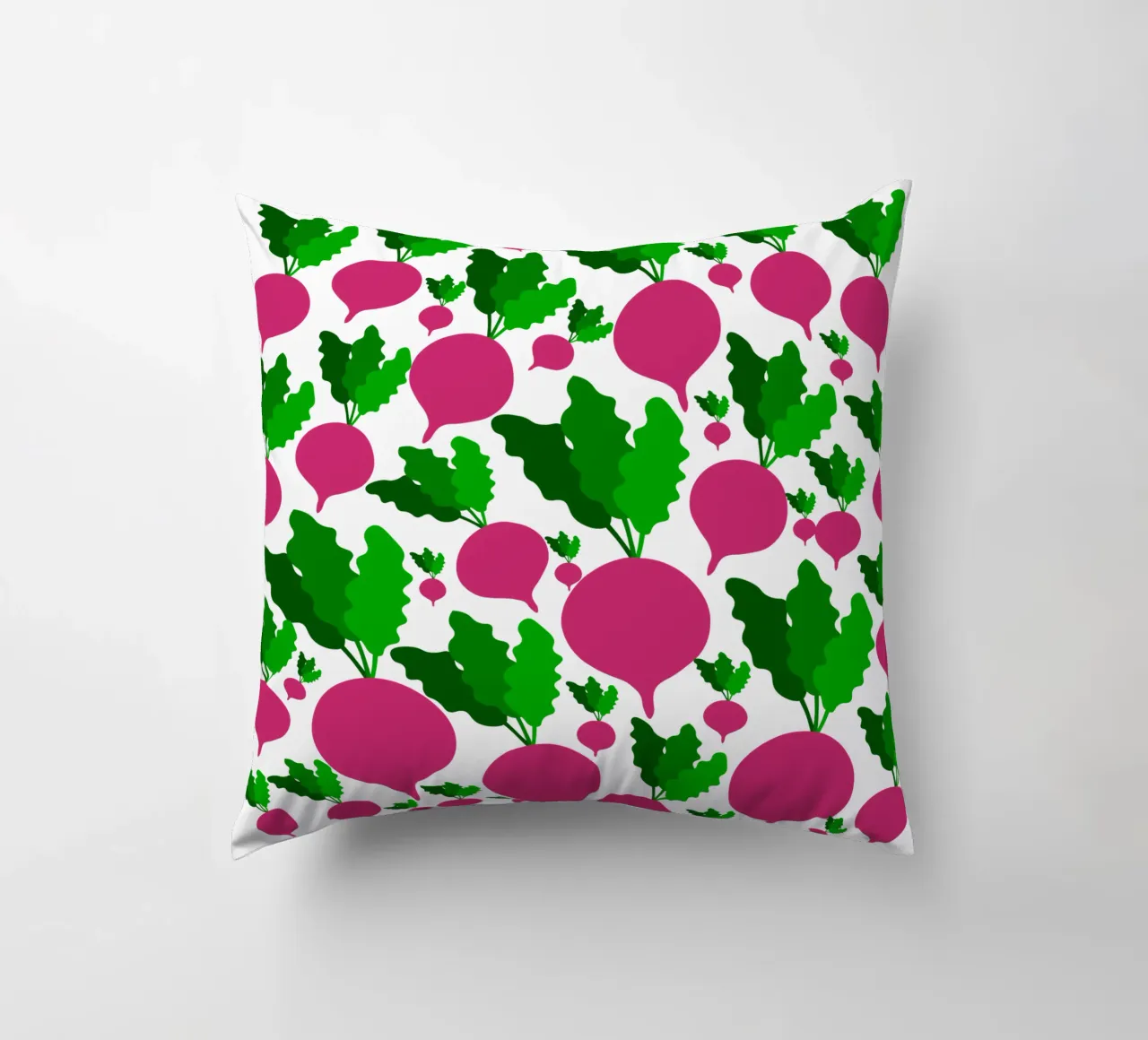 Radishes pattern cuscino da baobabprintstore
