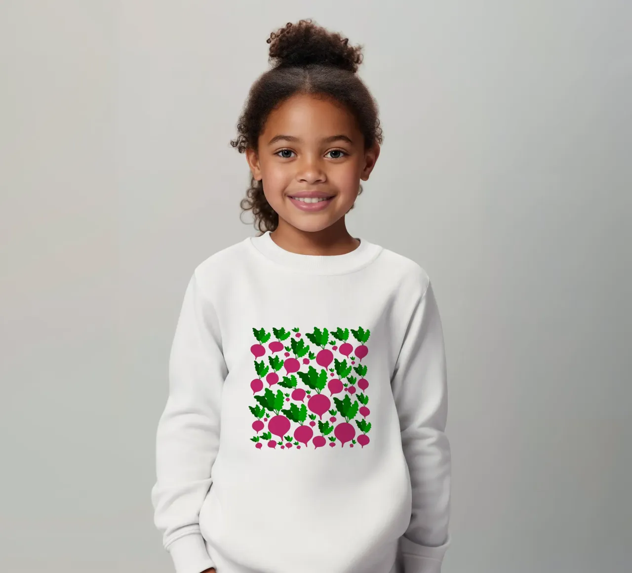 Radishes pattern felpa bambino da baobabprintstore