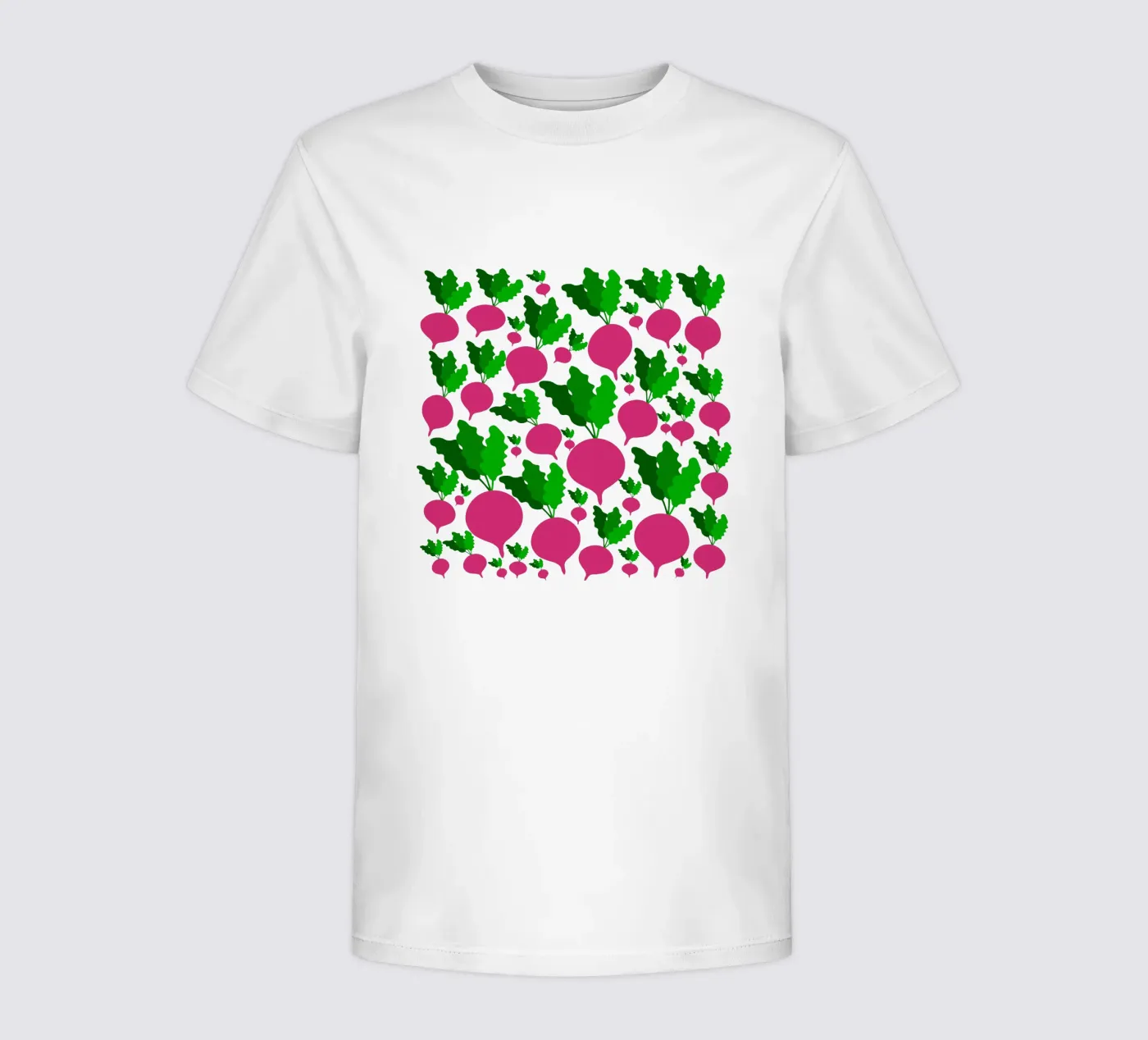 Radishes pattern t-shirt bambini da baobabprintstore
