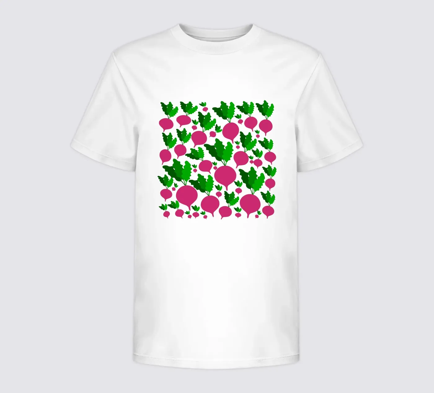 Radishes pattern t-shirt bambini da baobabprintstore