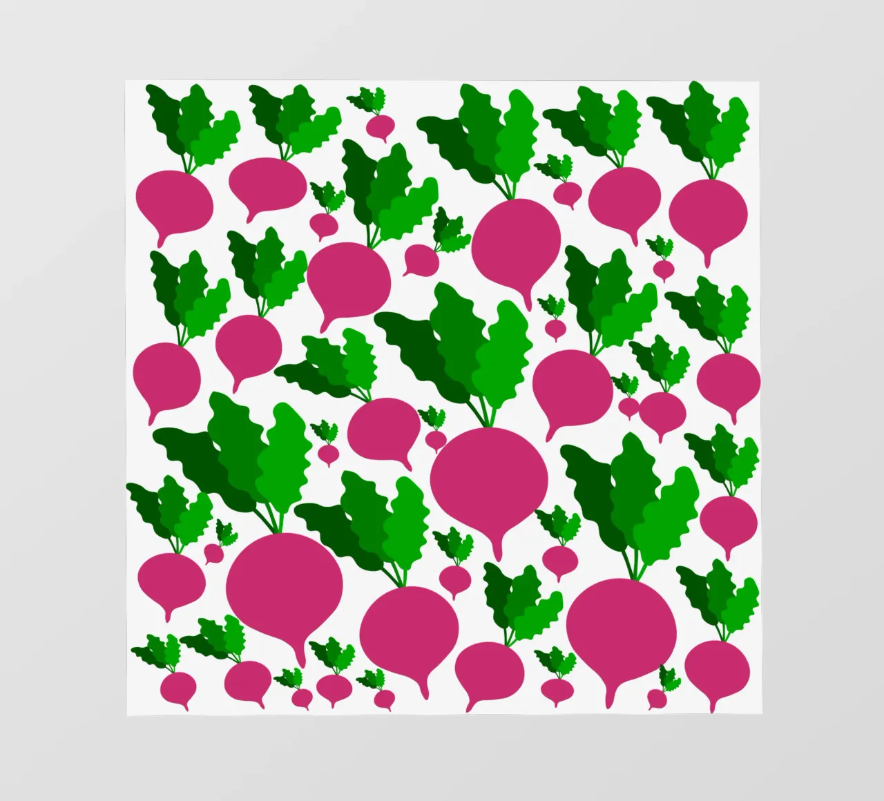 Radishes pattern pellicola backlit da baobabprintstore
