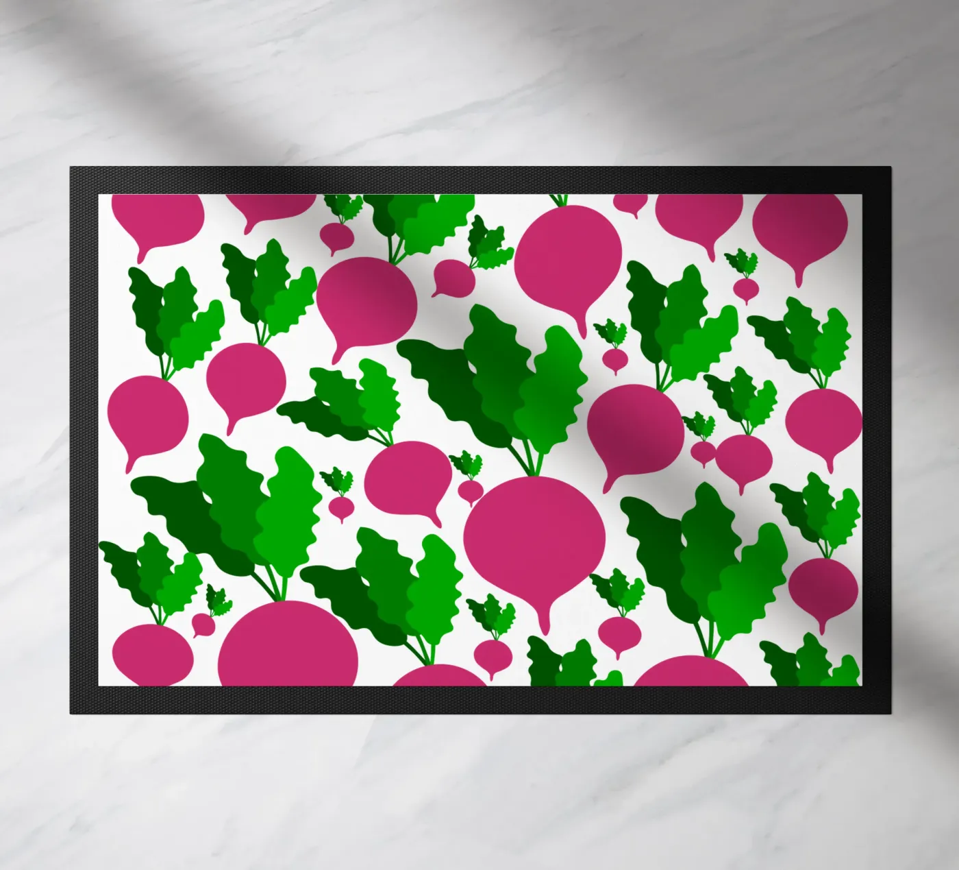 Radishes pattern doormat by baobabprintstore