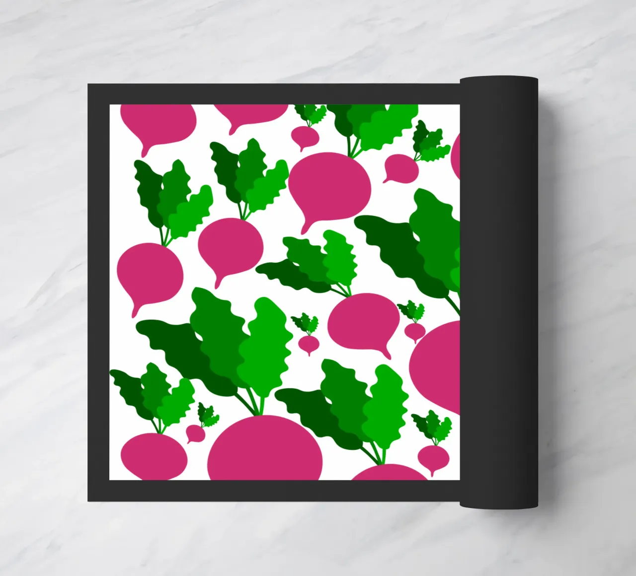 Radishes pattern zerbino da baobabprintstore