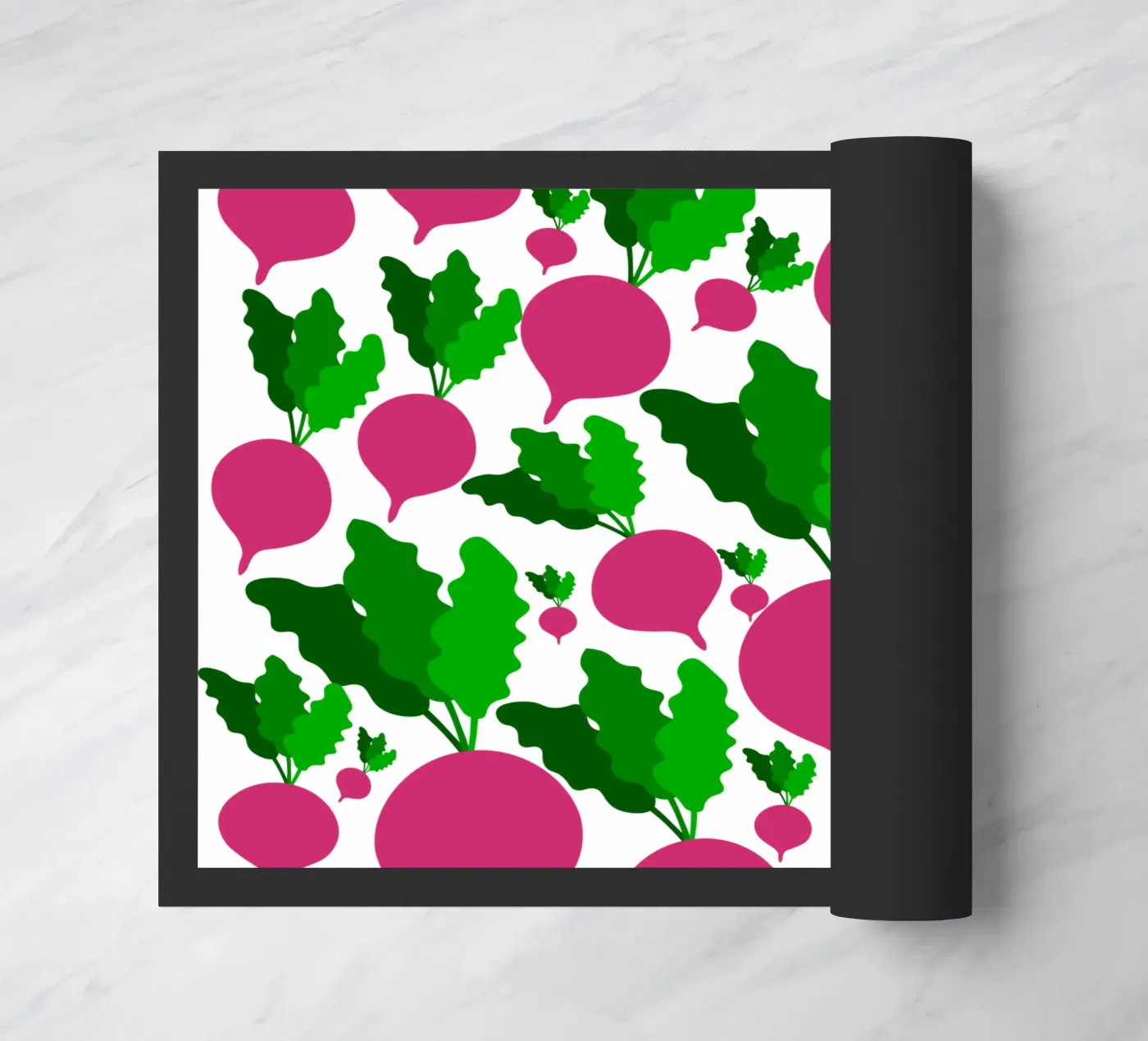 Radishes pattern doormat by baobabprintstore