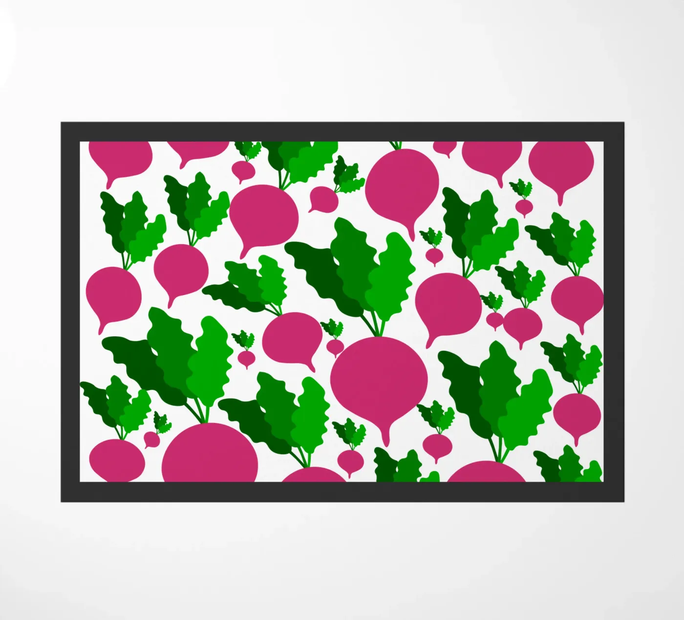 Radishes pattern doormat by baobabprintstore