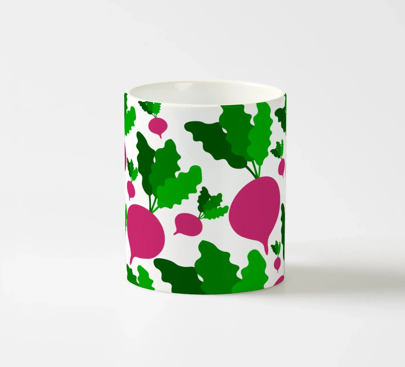 Radishes pattern ceramic mug by baobabprintstore