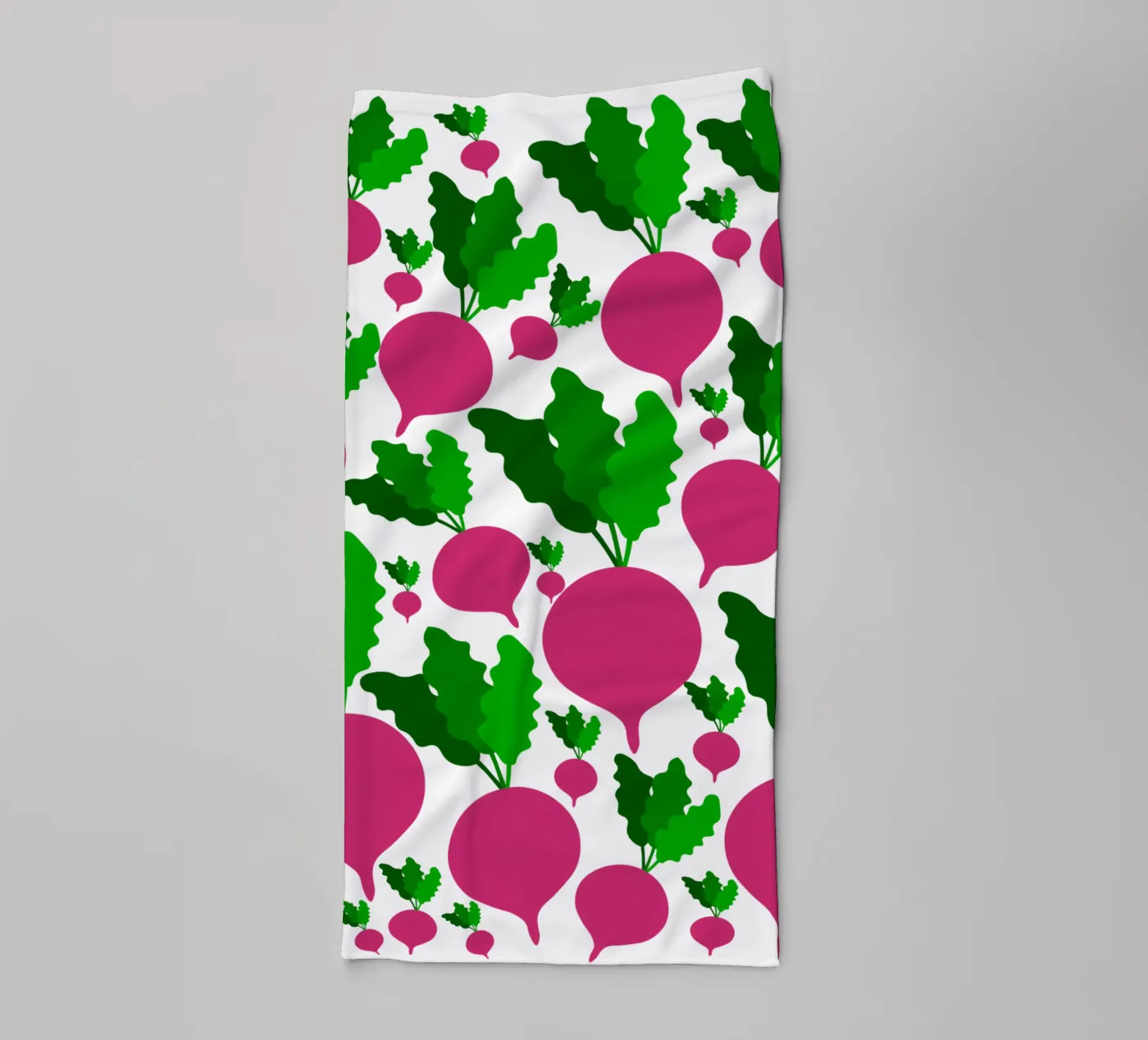 Radishes pattern badhanddoek van baobabprintstore