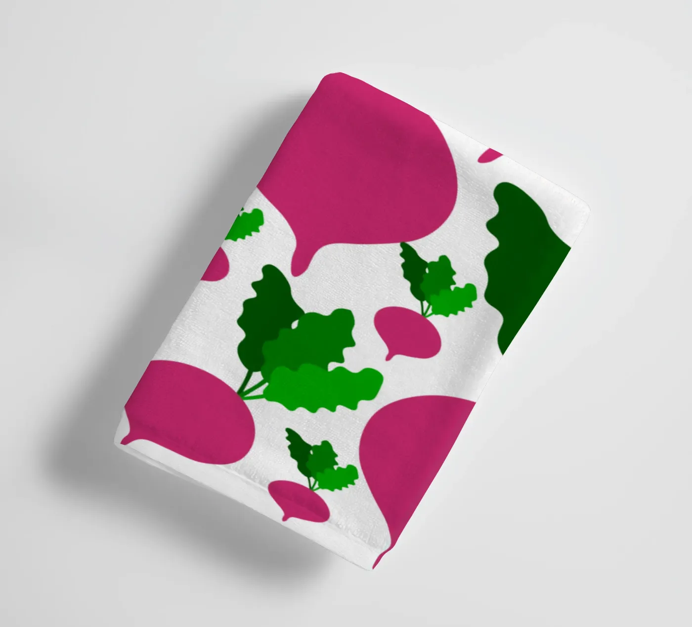 Radishes pattern badhanddoek van baobabprintstore