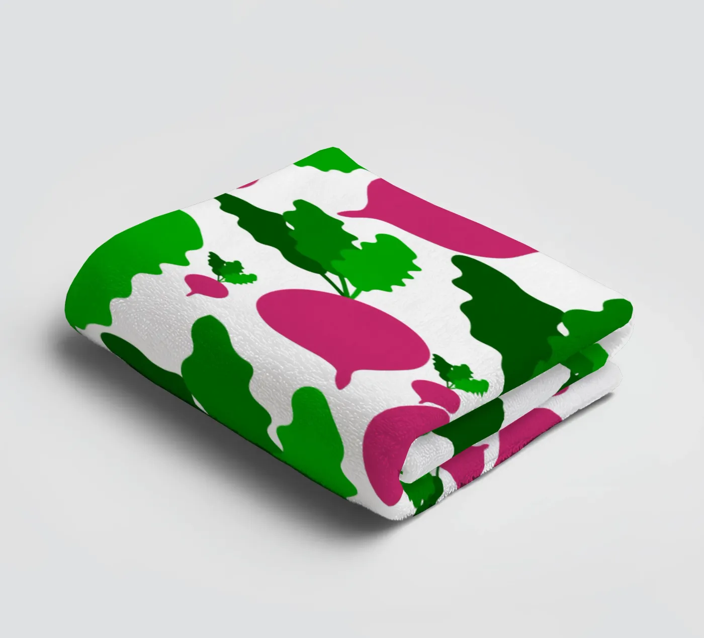 Radishes pattern badhanddoek van baobabprintstore
